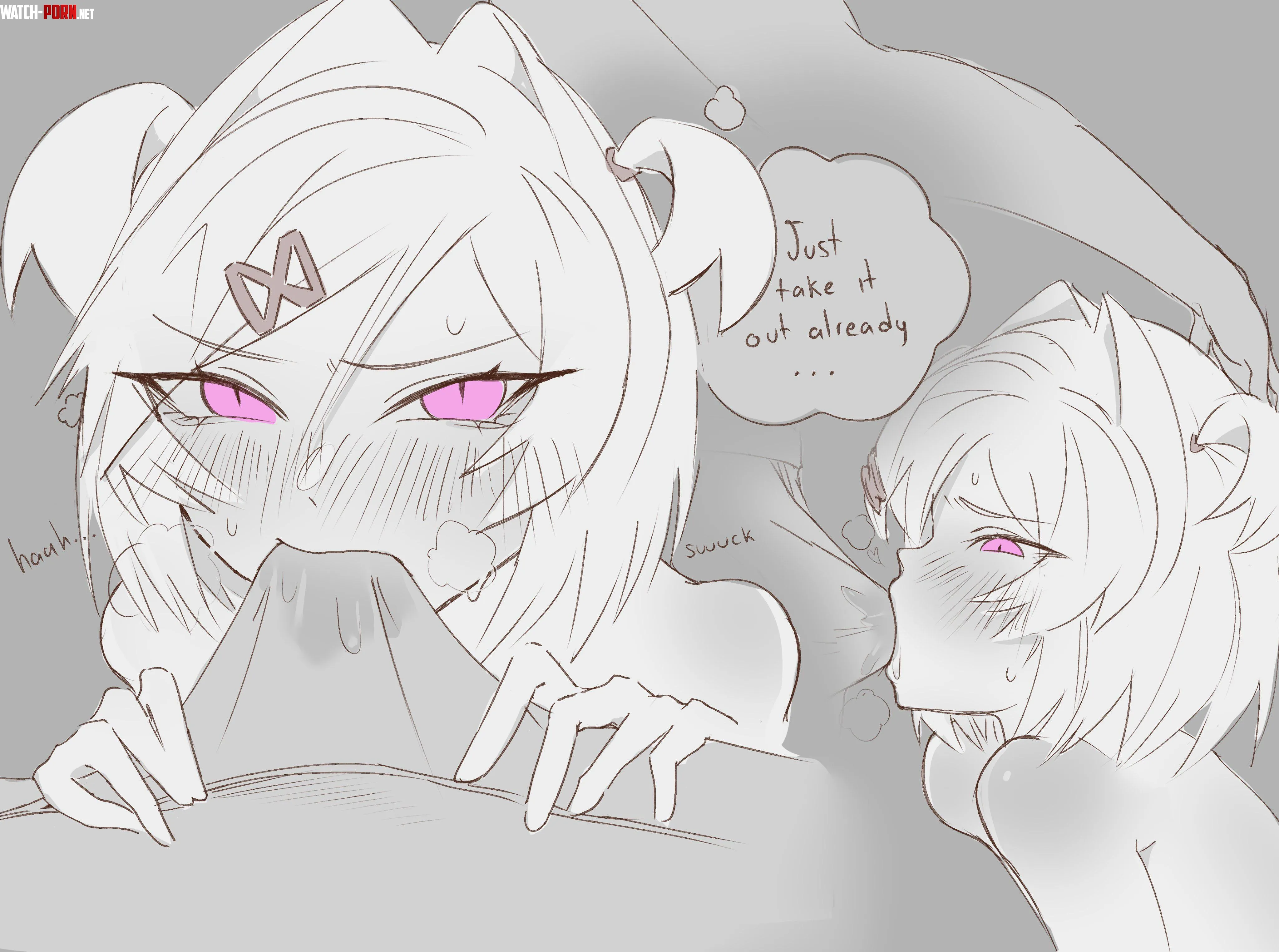 Natsuki can’t wait any longer (ExspiravitBag) by No_thoughts_anymore