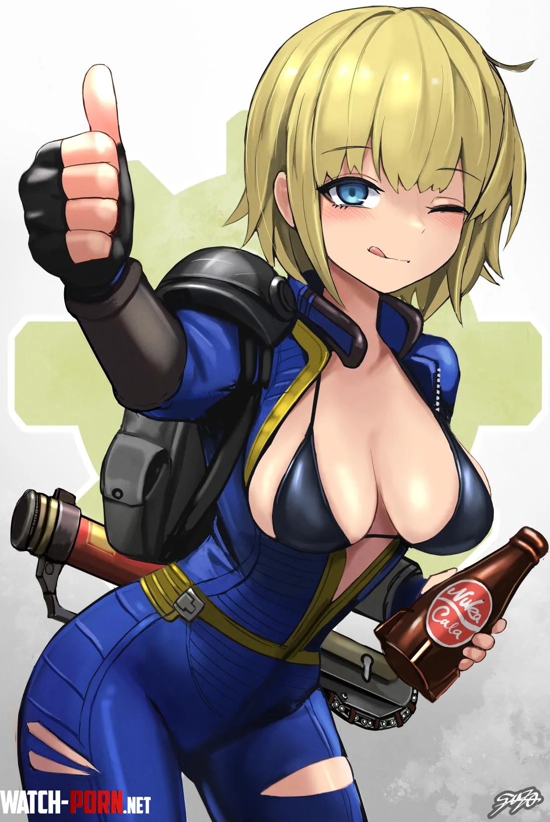 Vault Girl by (sunao (70 the) on Pixiv) [Fallout] by TheDerpSpoon