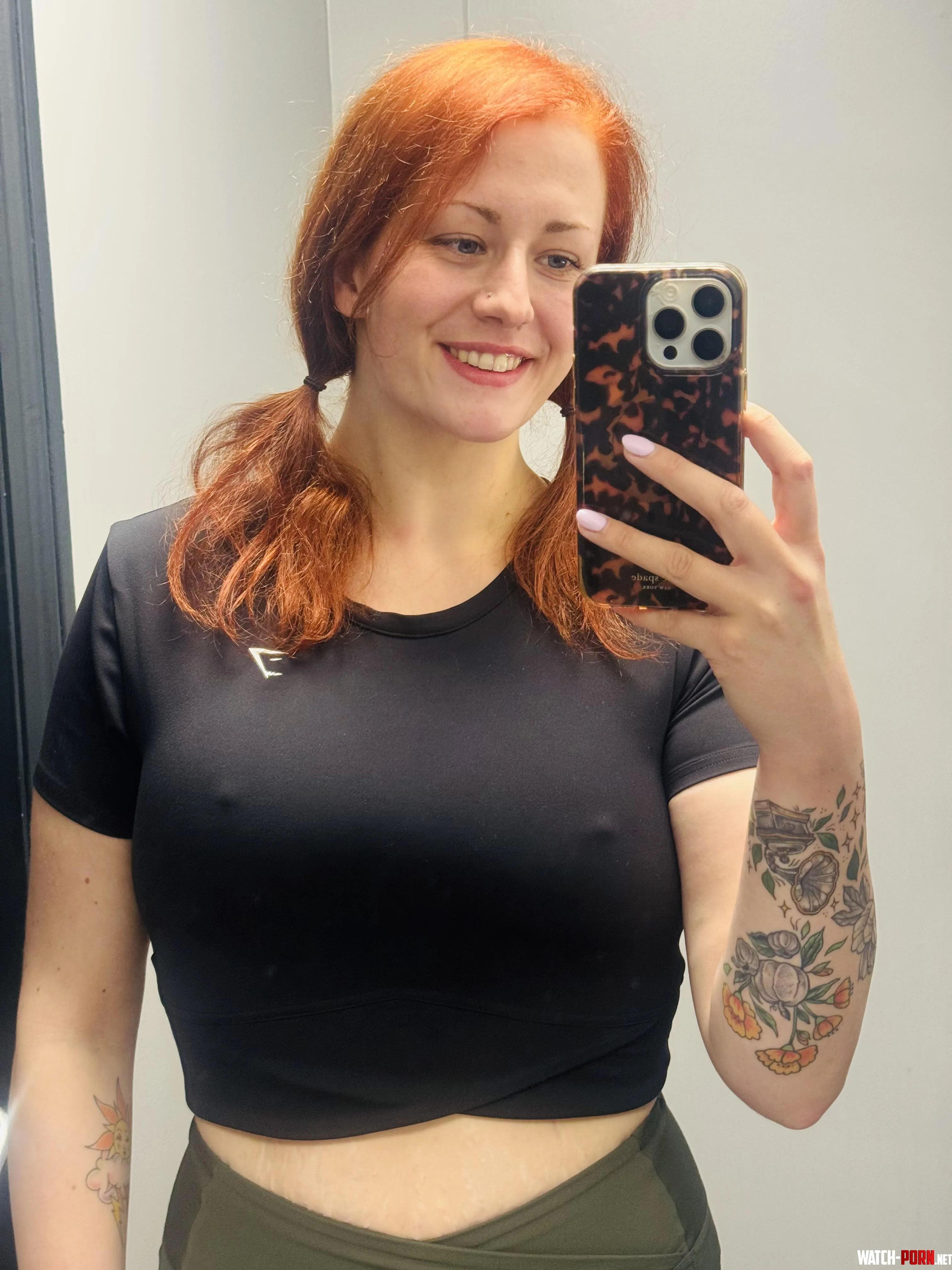 I love catching glances from men at the gym as they see my pokies by katieisagoodgirl69