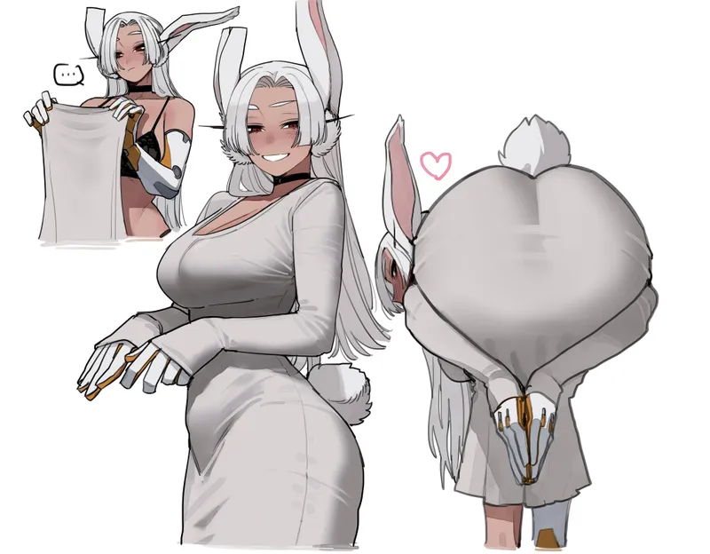 Thumbnail Mirko heart pose (ratatatat74) [My Hero Academia] by Silent_Steak_9540