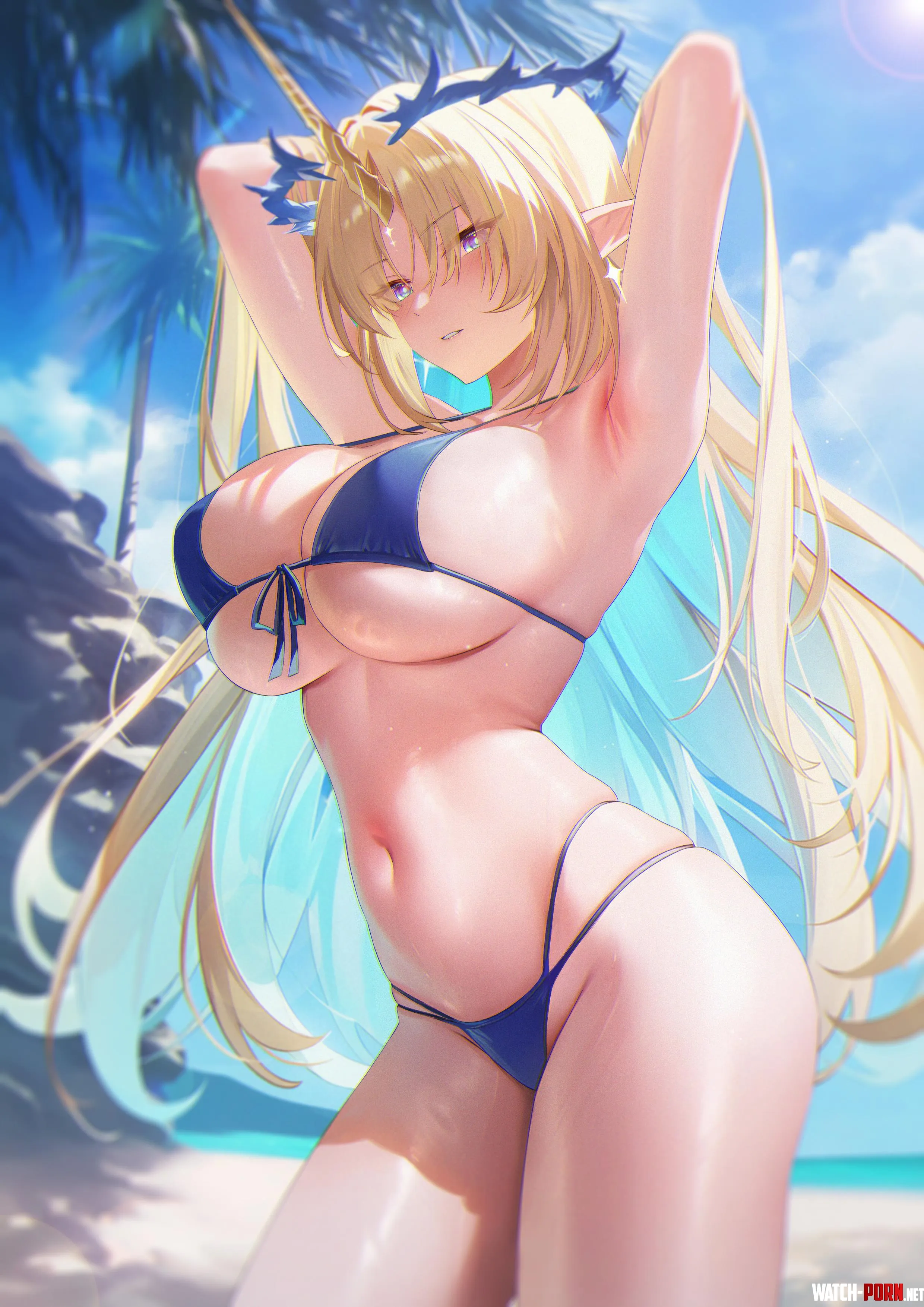 Swimsuit Fleurdelys (江夜kiri) [Wuthering Waves] by xSaviour_N