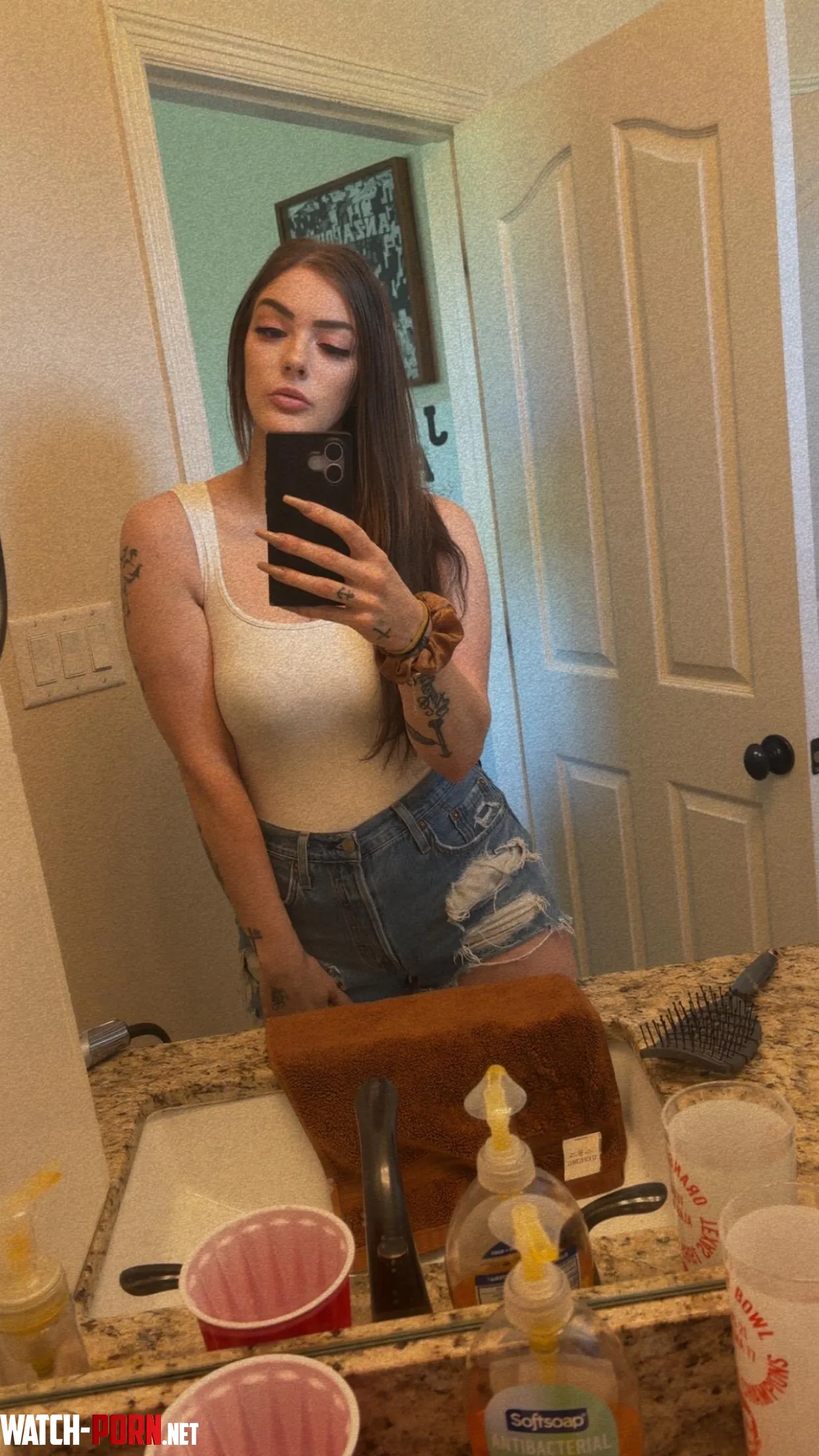 Just a nurse mom in her fav top and denim by Eggplant-Fan