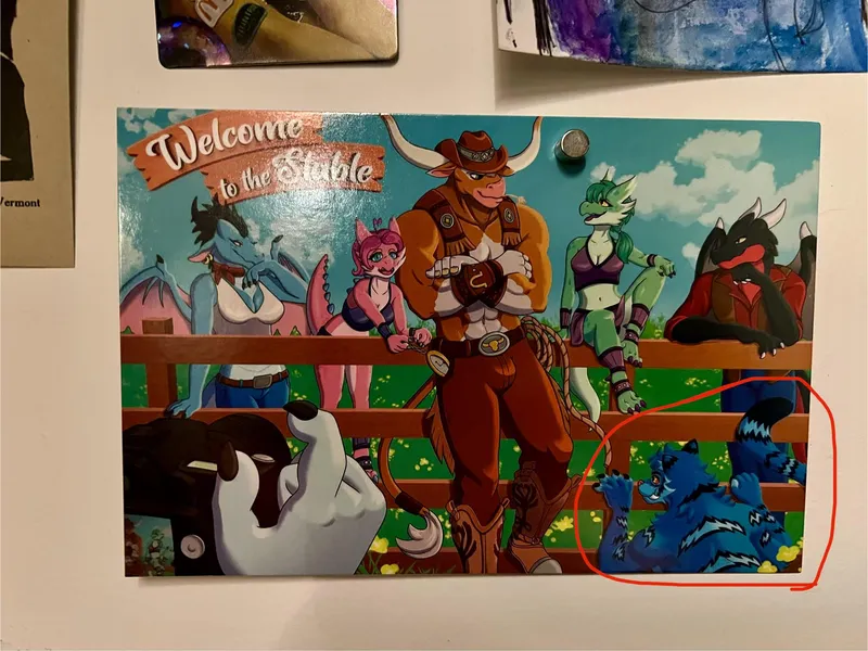 Thumbnail Identifying the Blue Tiger Character in this Postcard | thatgirlalva