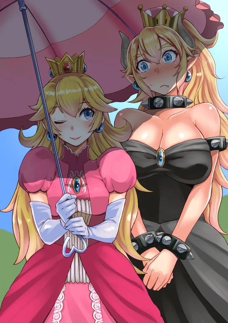 Thumbnail Bowsette/Peach Fanfic by Attacking_Diarrhea | Yuri