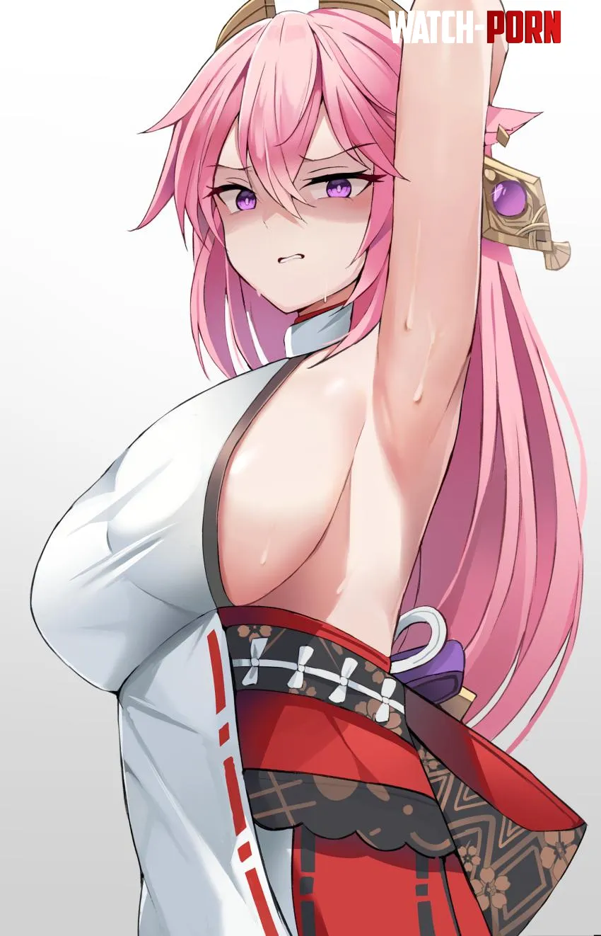 Yae Miko disgusted by you~ (redshark) [Genshin Impact] by Lune_the_kitty