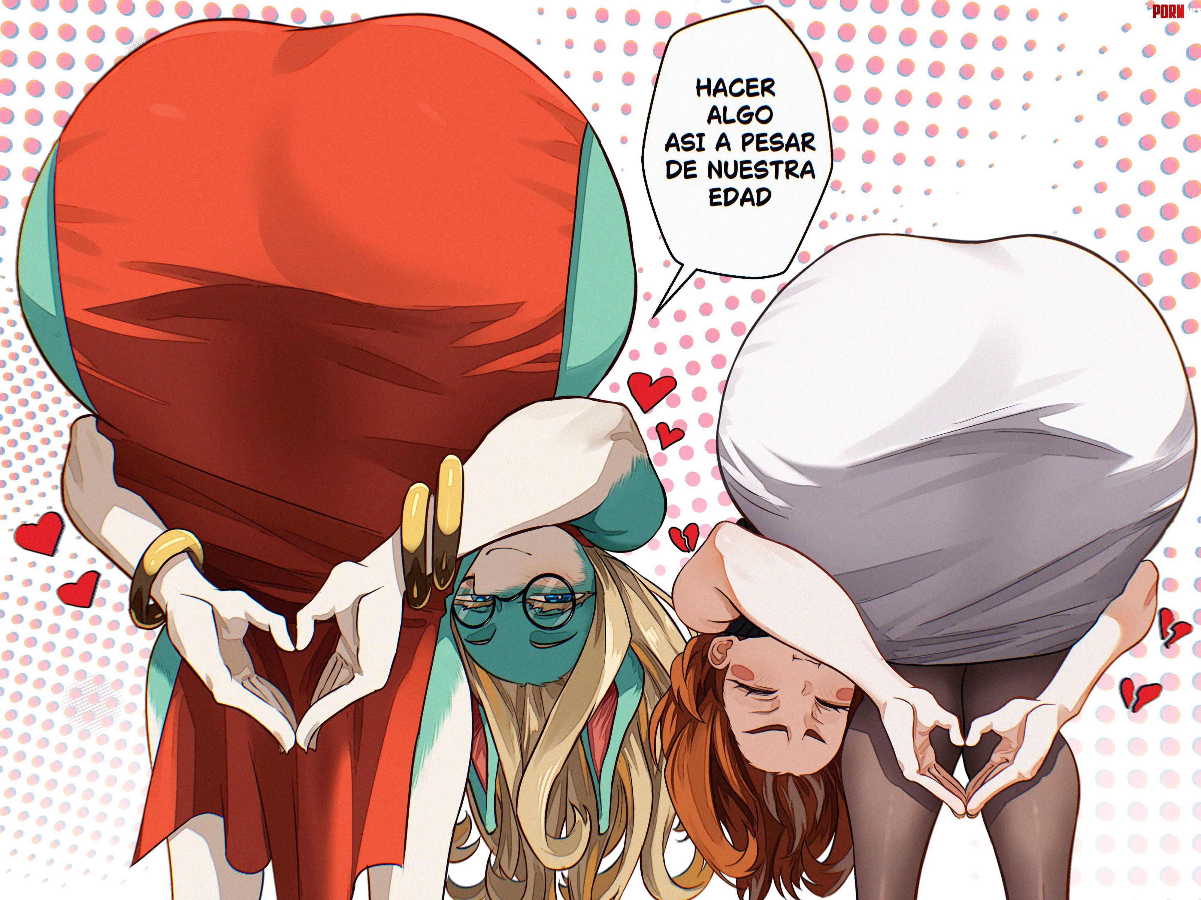 Ippan Josei & Uraraka Heart pose (Vlizz) [My Hero Academia] by Silent_Steak_9540