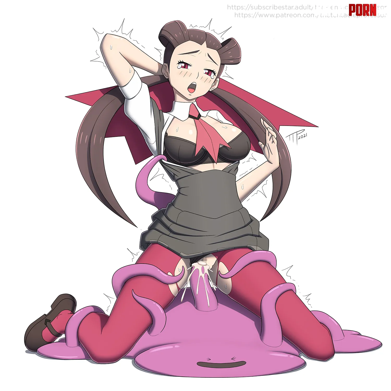 Roxanne x Ditto! (TheTentacleProfessor) [Pokémon] by EnigmusPrime