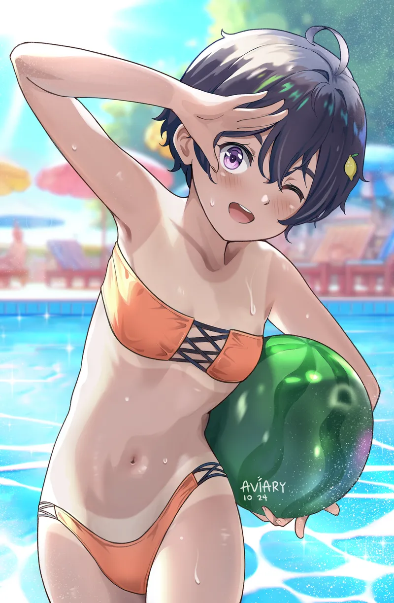 Thumbnail Lemon Aviary: A Seductive Dive into Swimsuit Hentai | Attacking_Diarrhea