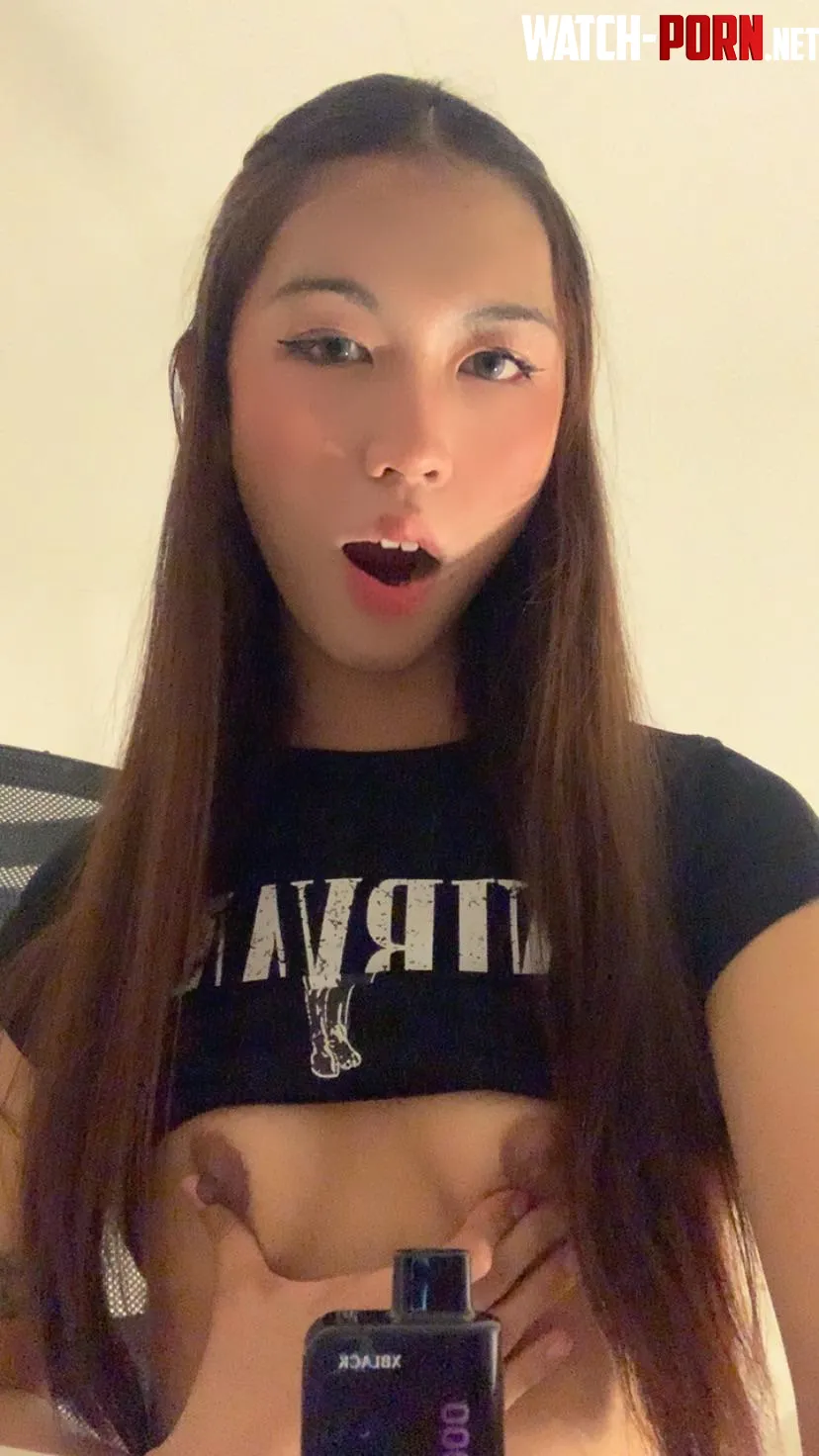 my nipples or vape? choose one!! 💦 full vid available on my tele! 👅 check my bio 🥵 by SeriesCapable91