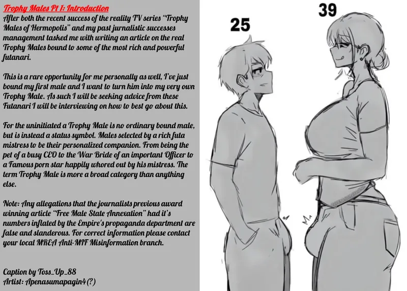 Thumbnail Exploring Trophy Males in the Futadomworld Pt 1 - Toss_Up_88's Insight