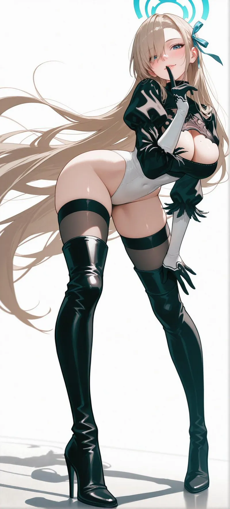 Thumbnail WoolsonDaSheep Presents 2B Asuna Ichinose in Anime Bodysuit Collection