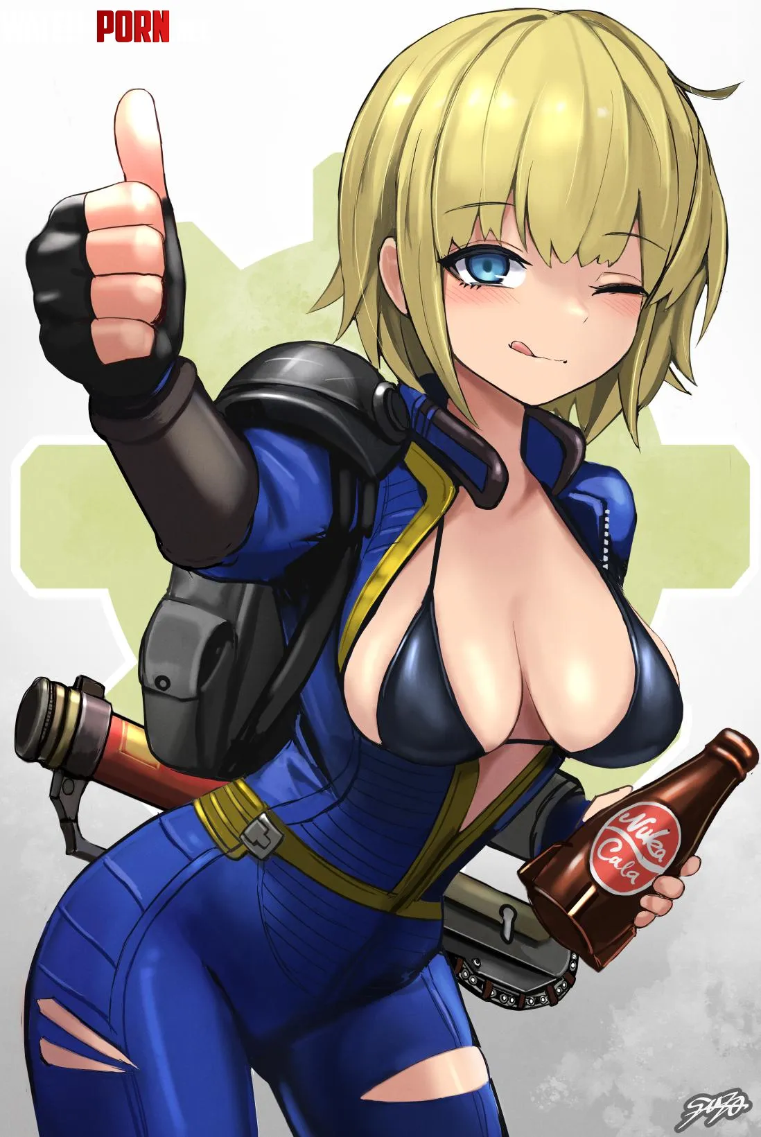 Vault Girl by (sunao (70 the) on Pixiv) [Fallout] by TheDerpSpoon