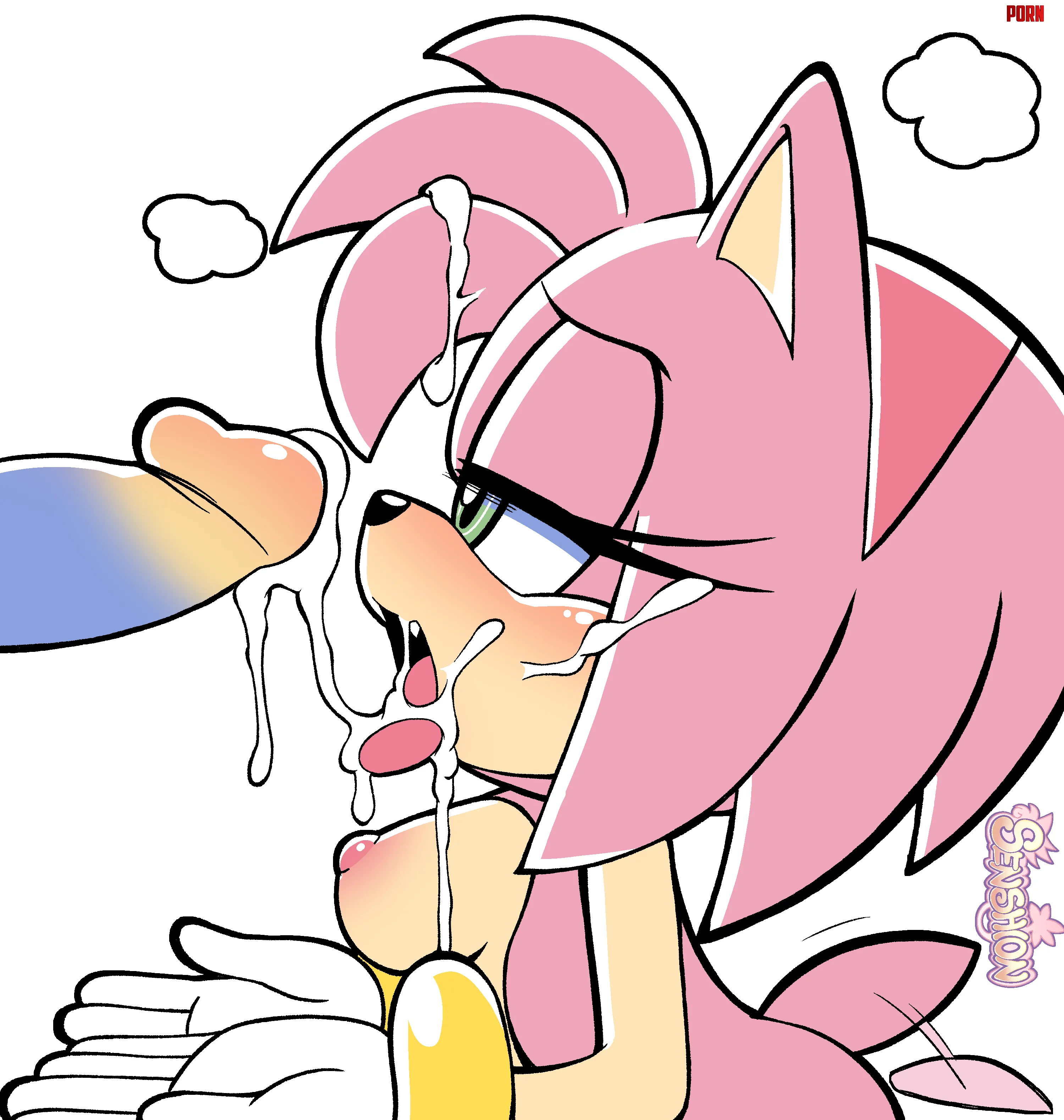Amy takes a thick creamy facial [senshion] by CalloftheWild69