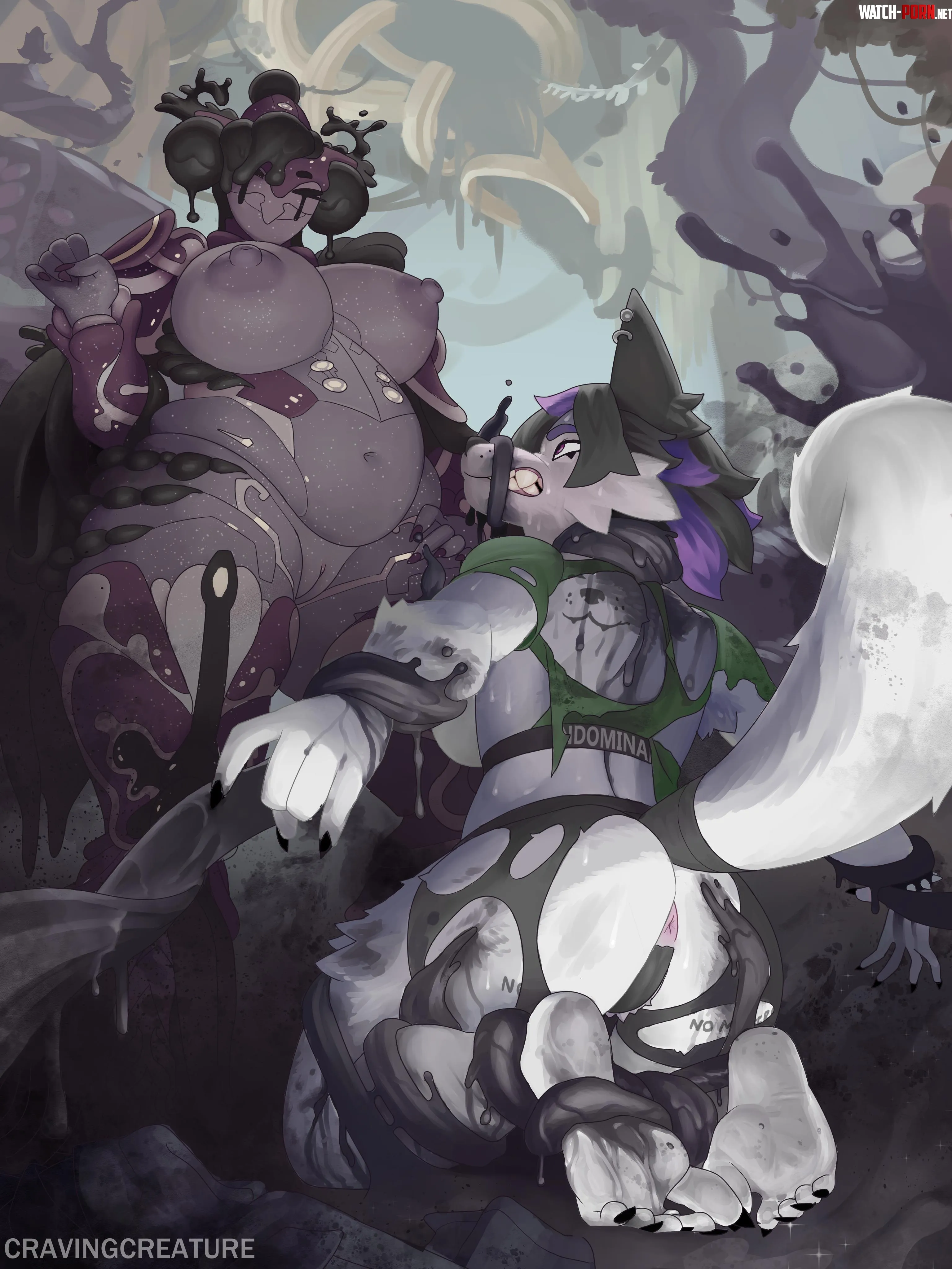 Follie has caught a prey òwó [FF] (Cravingcreature) by CravingCreature