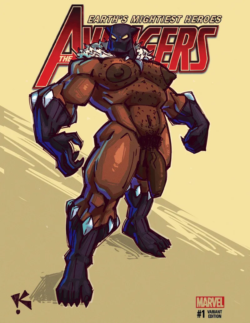 Thumbnail Black Panther (art by me) by Bigguy0839 | Intriguing baramanga illustration