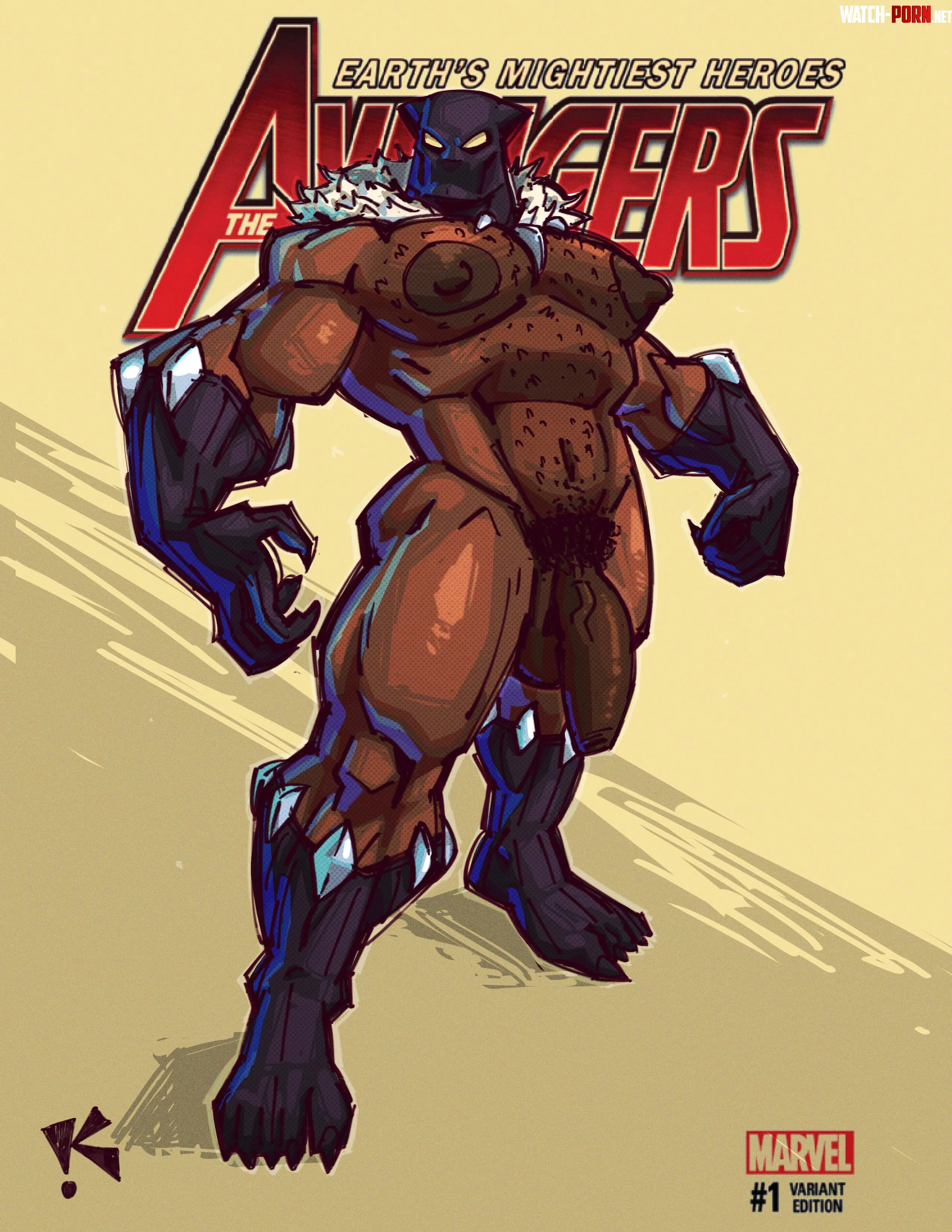 Black Panther (art by me) by Bigguy0839