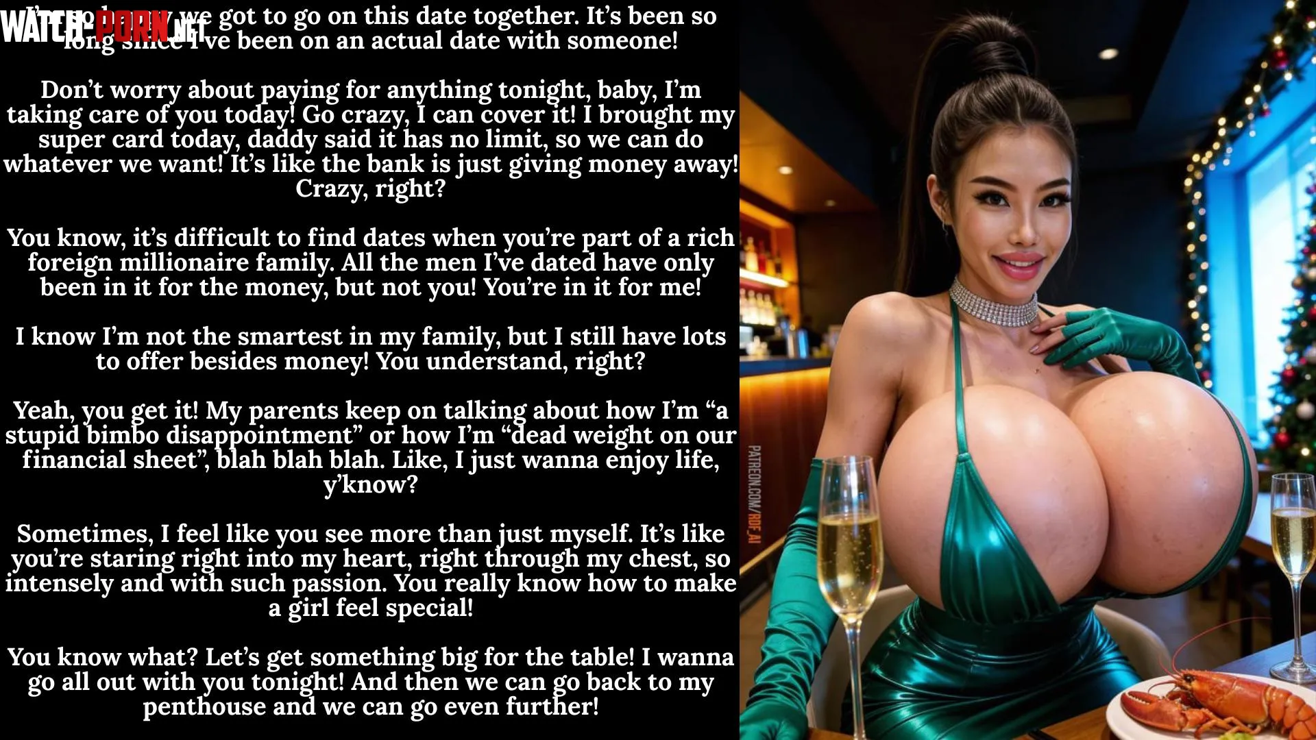 In it for the love. Definitely not the money [male POV] [asian] [rich girl] [bimbo] [dumb] by S1r-M-Oxlong2