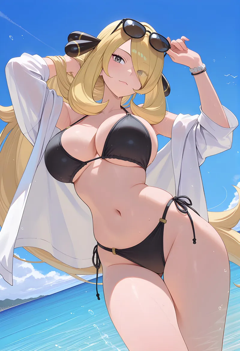 Thumbnail Cynthia [Pokemon] Character Study by WoolsonDaSheep