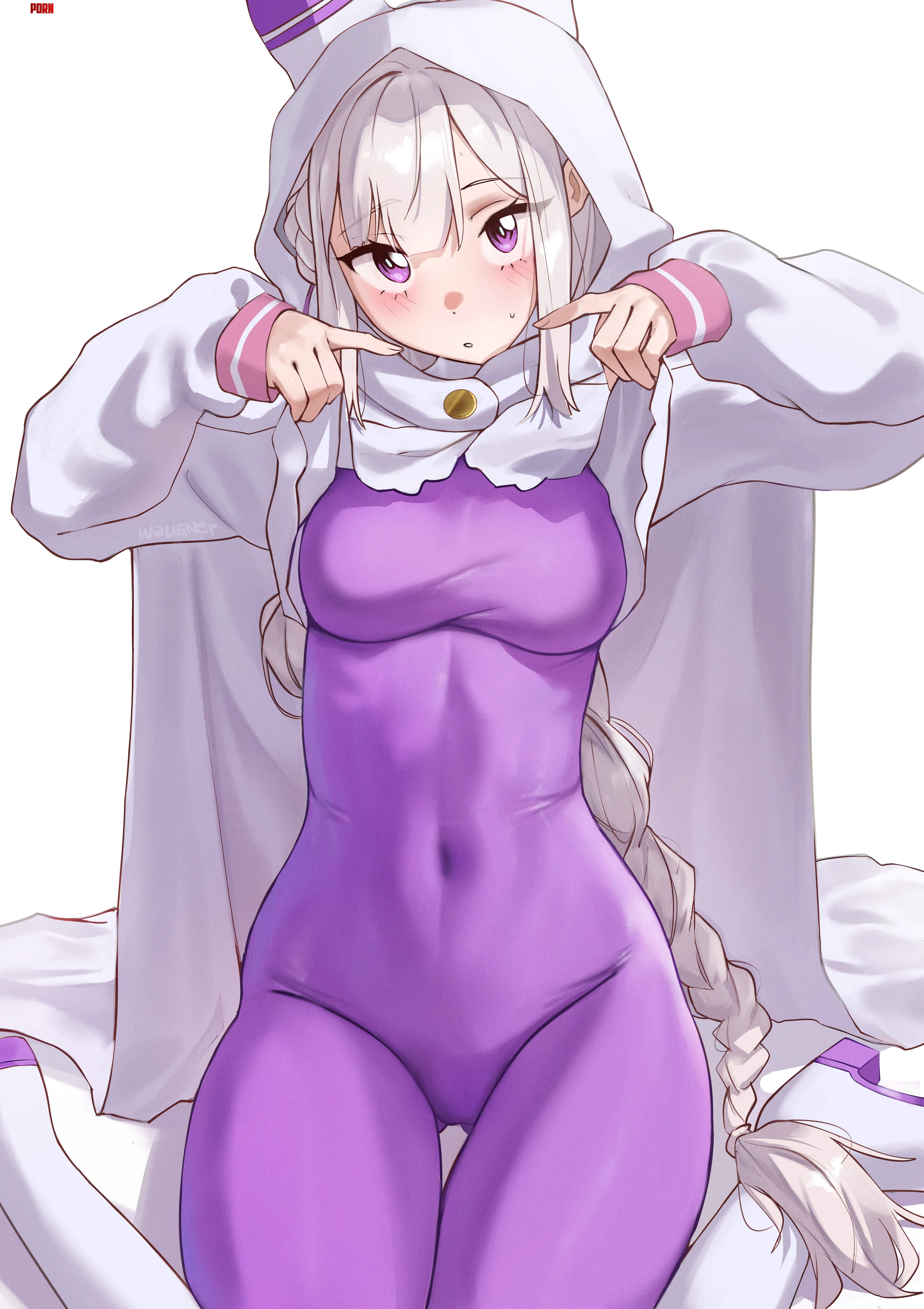 Emilia's skin tight suit by marxsander2016