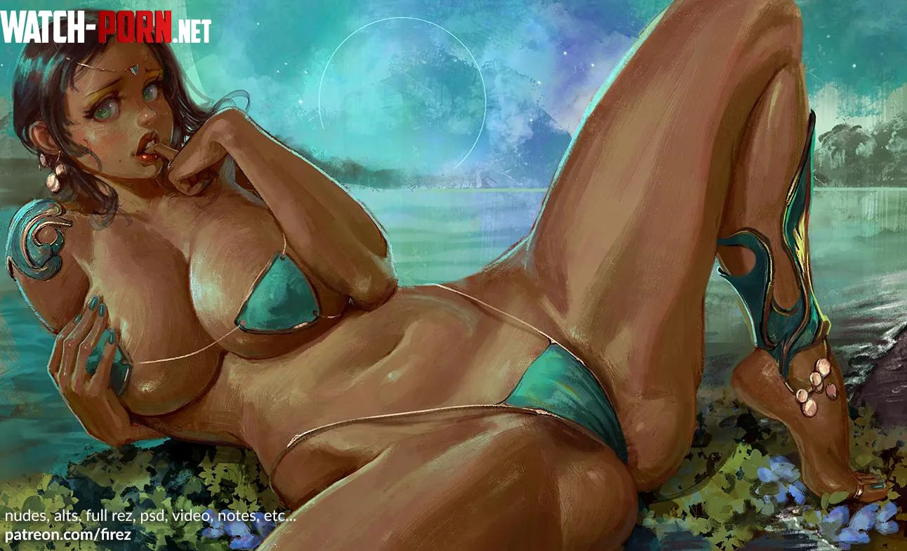 Green bikini (FiRez) [Original] by Firez_hn