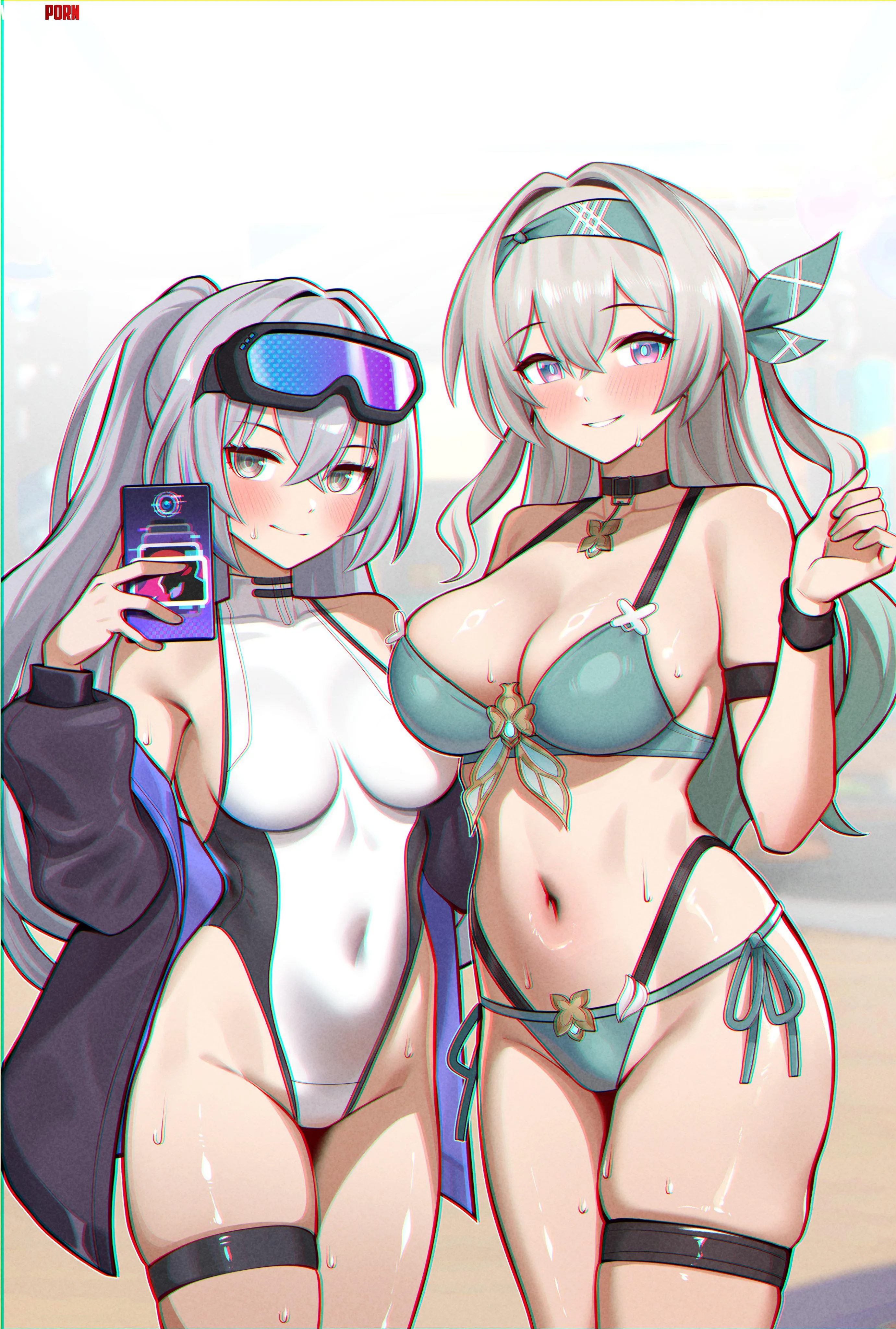 Swimsuit Silver Wolf & Firefly (Bonz0616) [Honkai: Star Rail] by Silent_Steak_9540