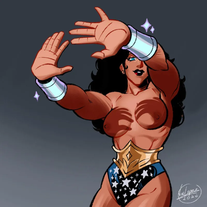 Thumbnail Wonder Woman Art by VinLopez: Discover DC's Temptation | Rule34