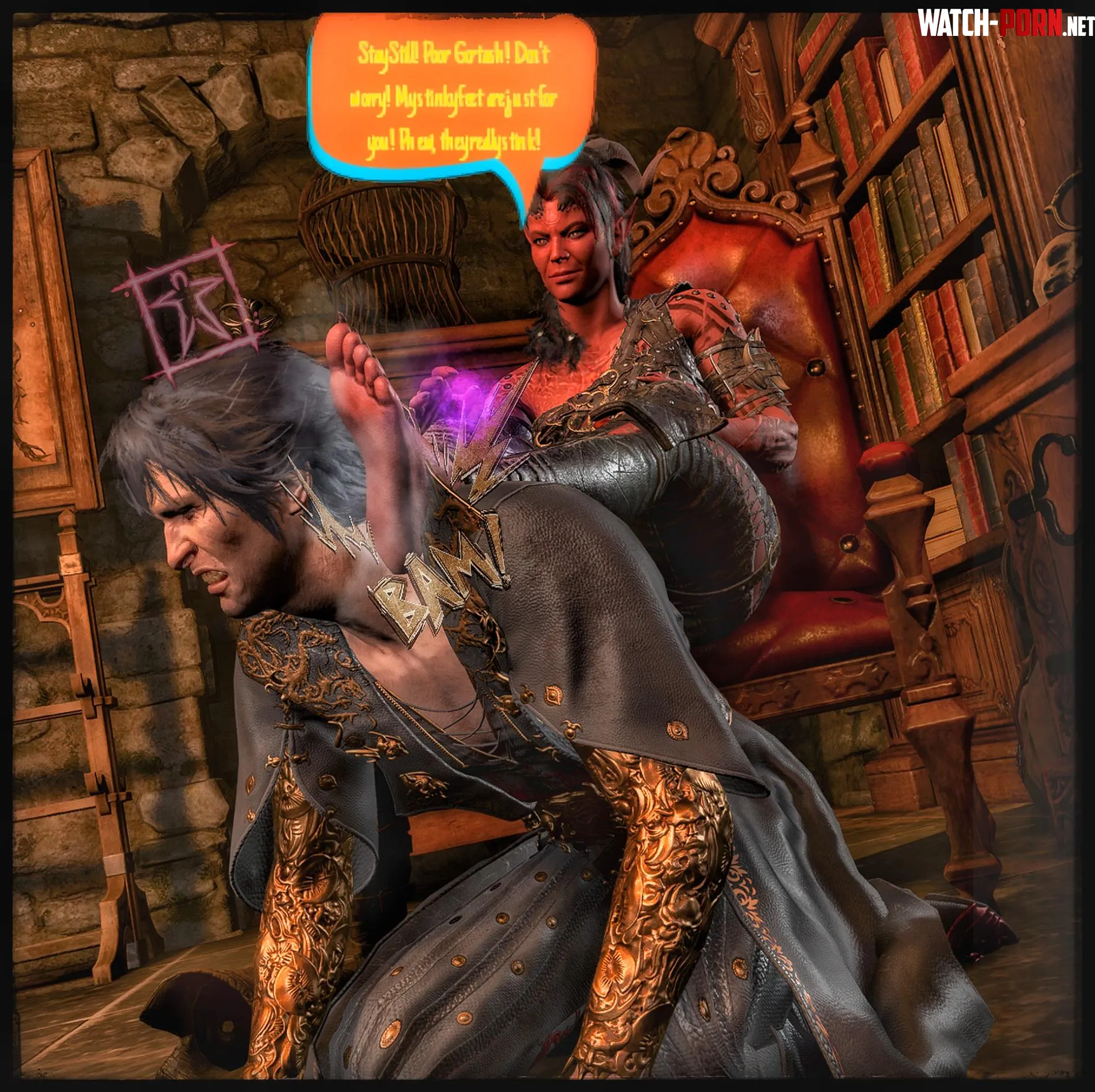 Cmon Gortash! Enjoy it! (Baldur's gate 3) [Karlach Stinky feet] by Just_Berry_4900