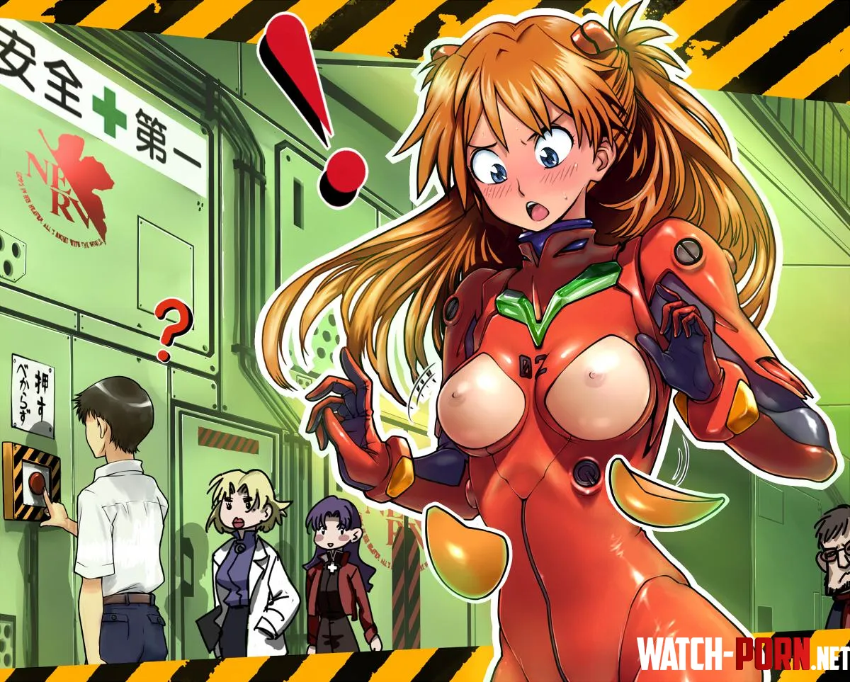 Oops! [Asuka from Evangelion] (ツインポー) by Attacking_Diarrhea