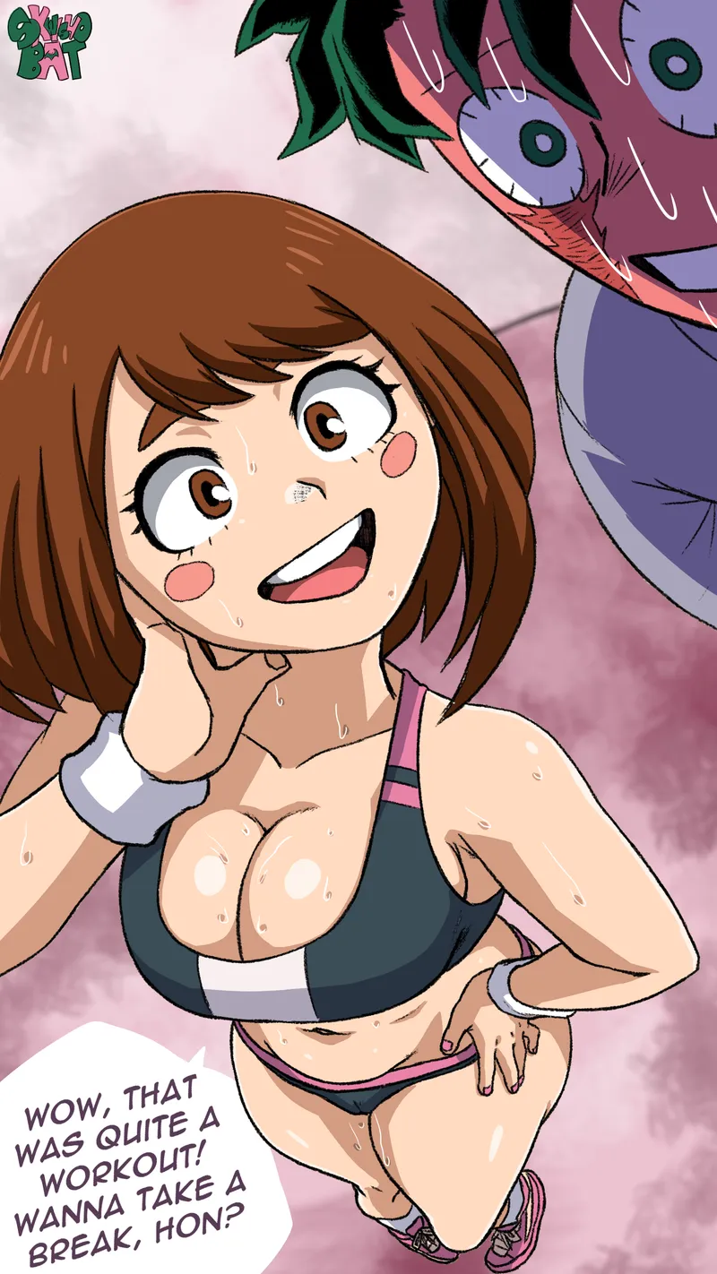 Thumbnail Post-Workout Uraraka Artwork | BokuNoEroAcademia