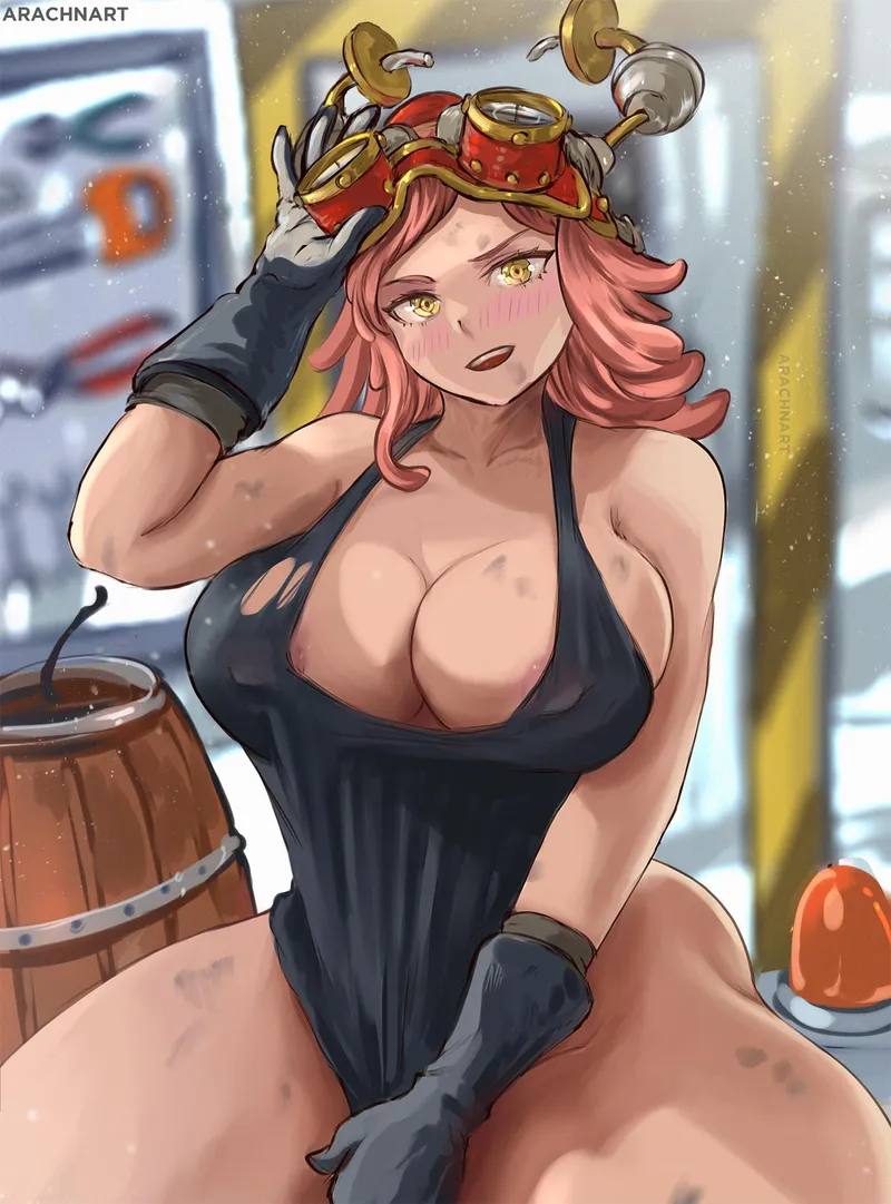 Thumbnail Mei Hatsume [My Hero Academia] (arachnart) by Attacking_Diarrhea