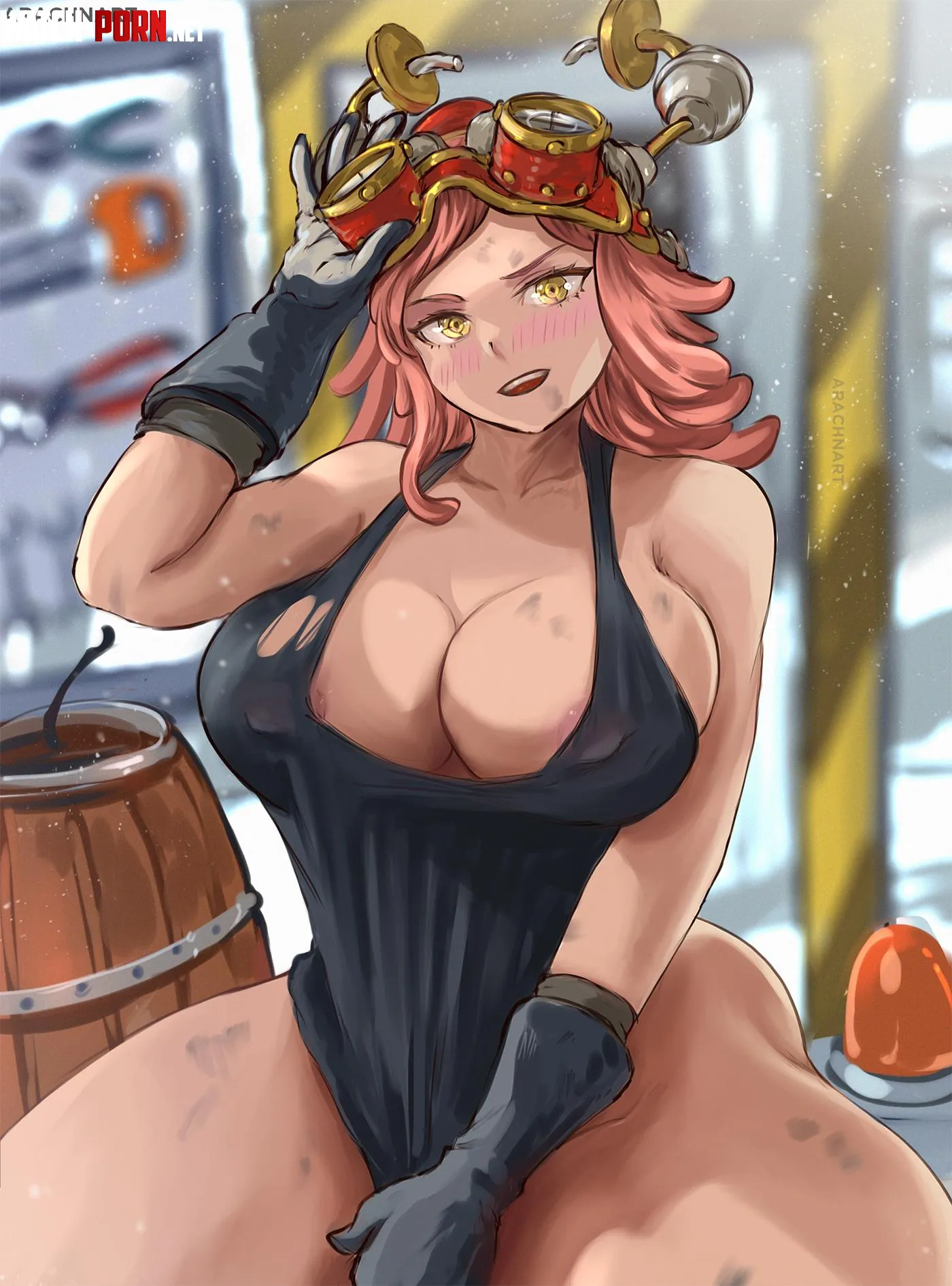 Mei Hatsume [My Hero Academia] (arachnart) by Attacking_Diarrhea
