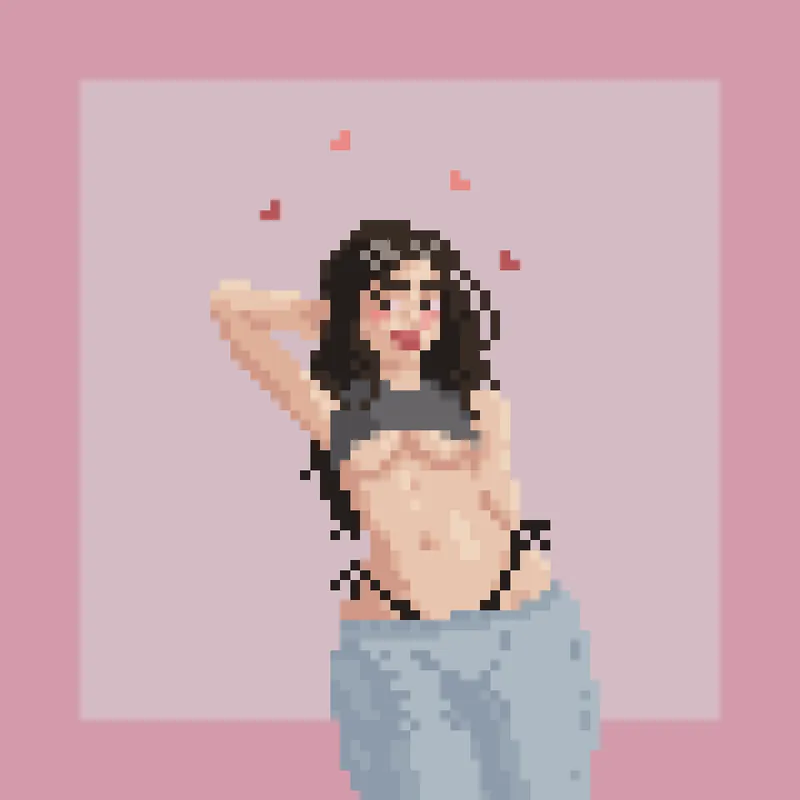 Thumbnail Revealing Shyness in PixelArtNSFW: she says she's shy by FantasticBoat1101