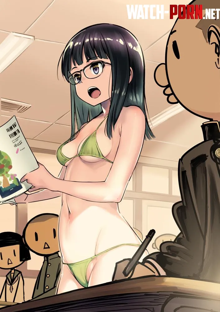 Forgot to change her swimsuit [Original] (ツインポー) by Attacking_Diarrhea