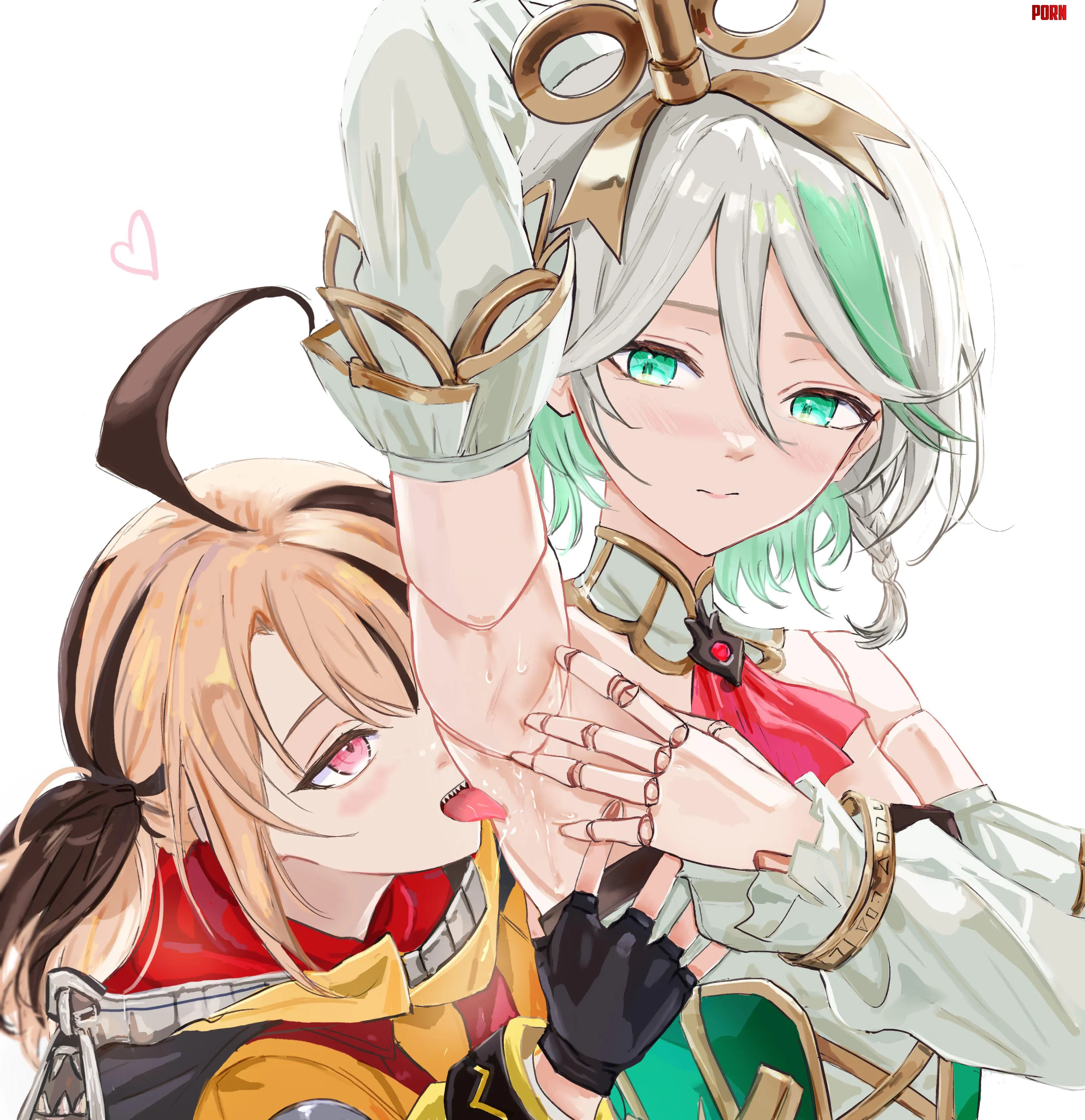 Gigi licking Sweaty Cece [Hololive] by Silent_Steak_9540