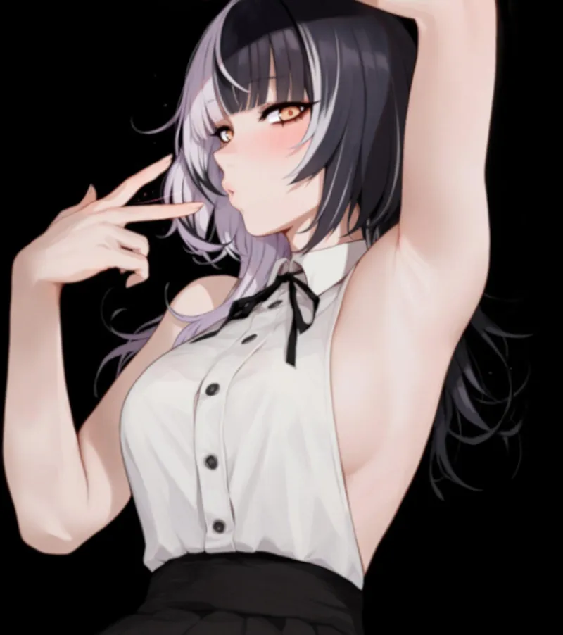 Thumbnail Shiori's Flexing Charm in HoloIive's Anime Armpits by wildpussey