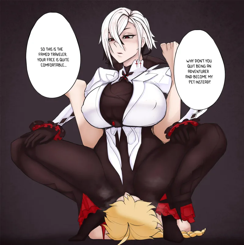 Thumbnail From Sub to Pet: Becoming Arlecchino's Companion in hentaifemdom