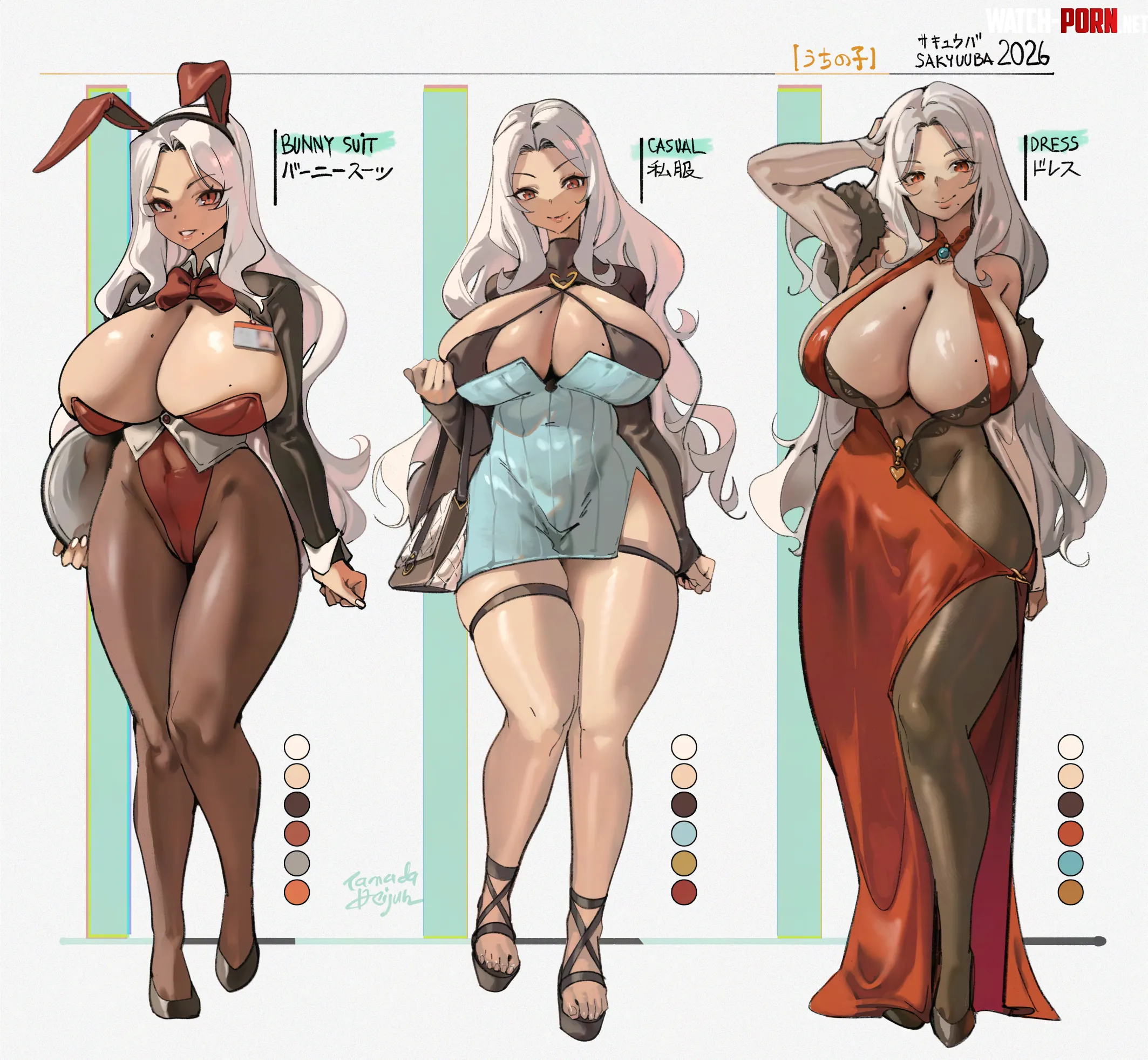 New dresses for the succubus boss (Tamada Heijun)[Original] by DazzlingPi