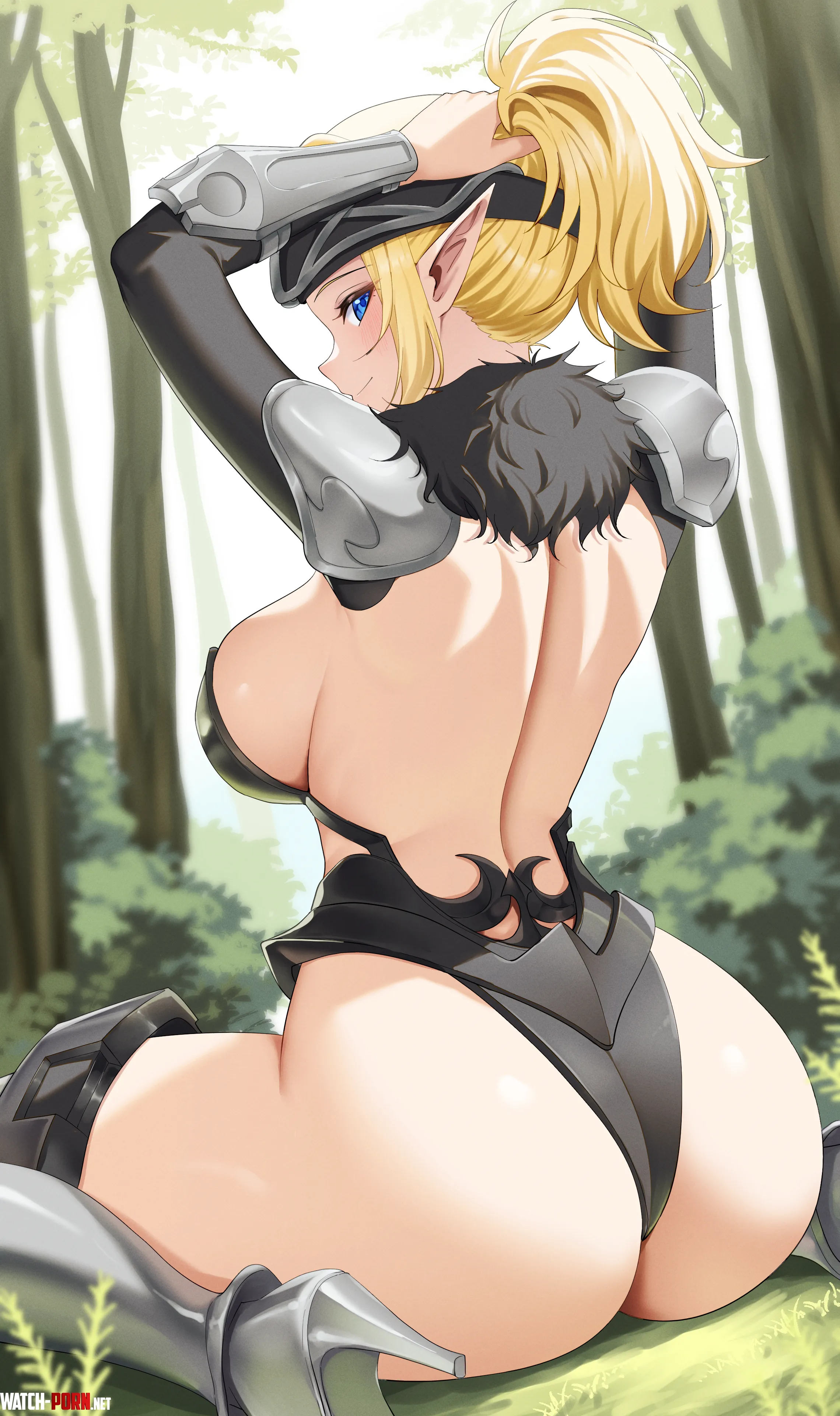 Elf fixing her hair by marxsander2016