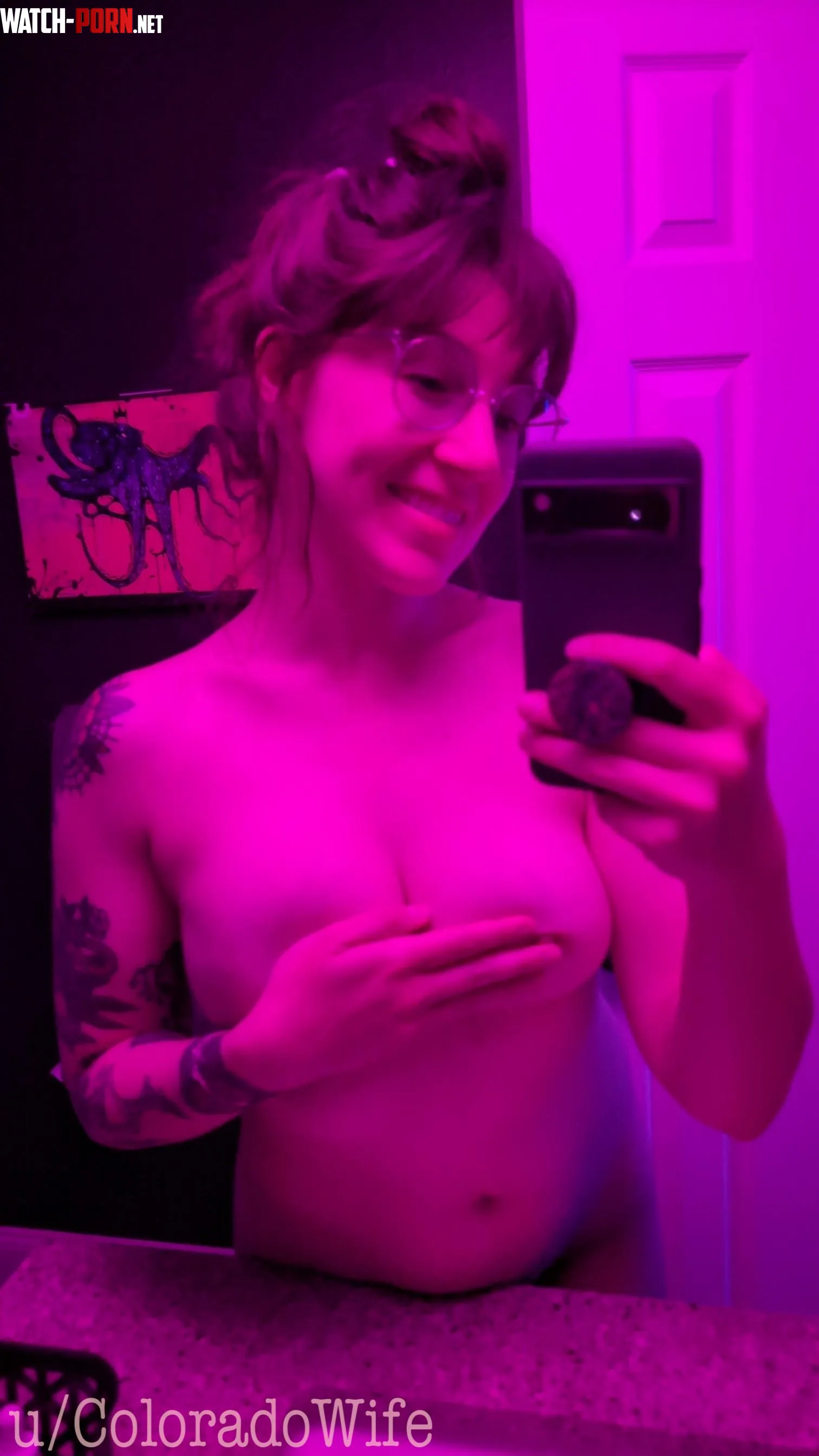 Fun bathroom lighting by ColoradoWife