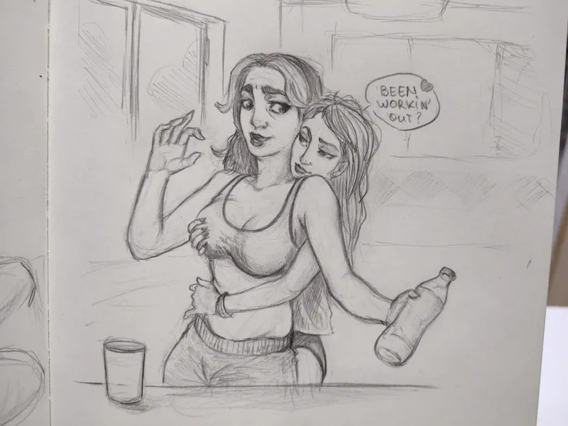 Thumbnail Intense Yuri Scene Unfolds After a Workout - Original Content