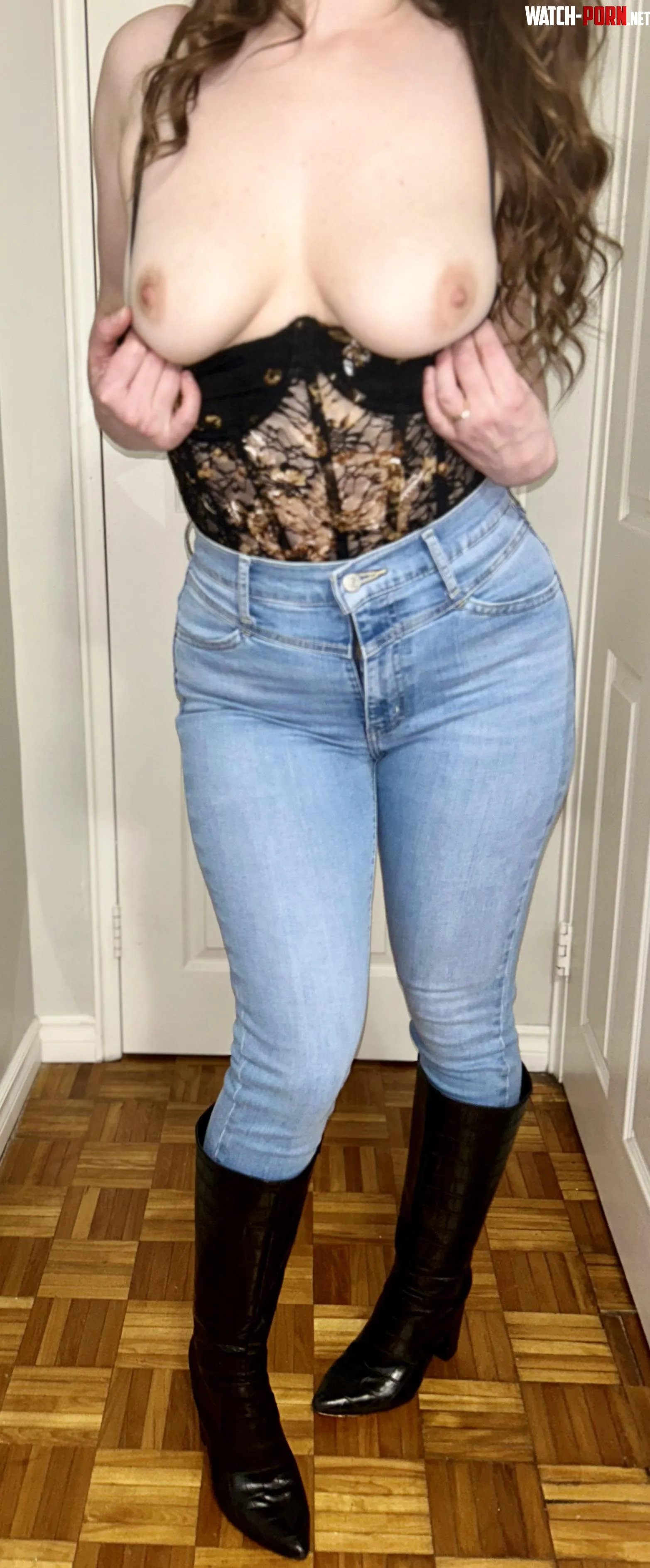 No shirt can hold me back from a flash by BulgingCowboy