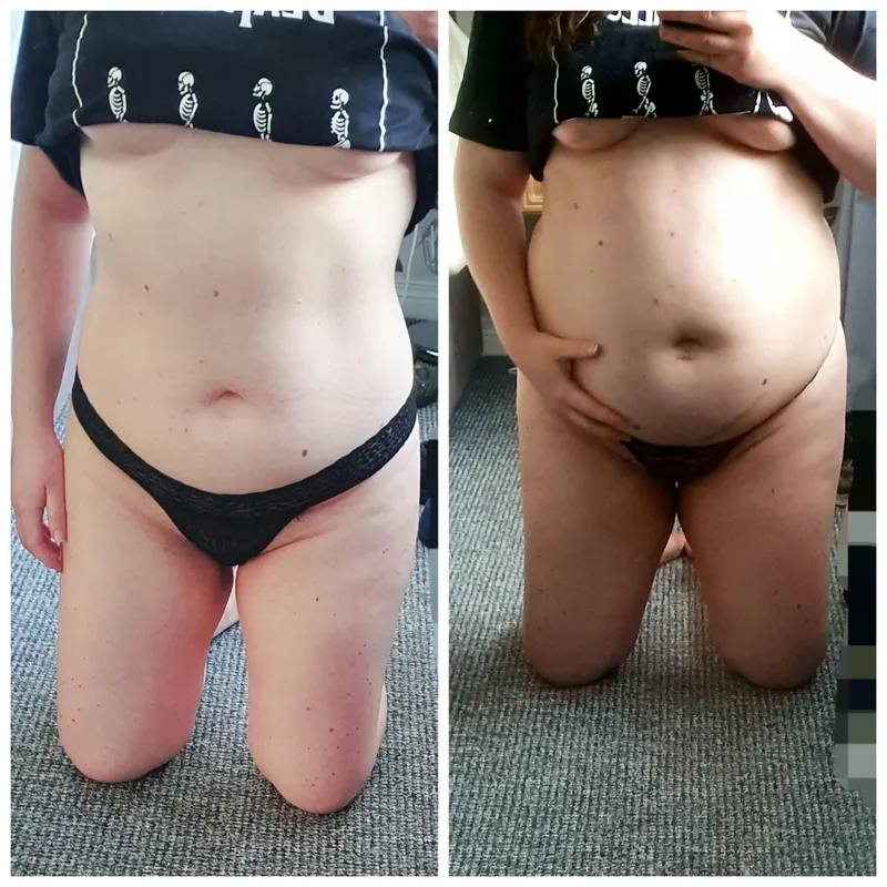 Thumbnail korathekinkexplora Flaunting Ahead Belly Milestone in Wgbeforeafter