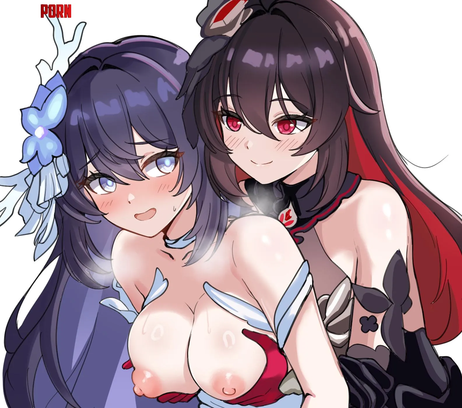 Seele touching Seele from behind [Honkai Impact 3] by marxsander2016