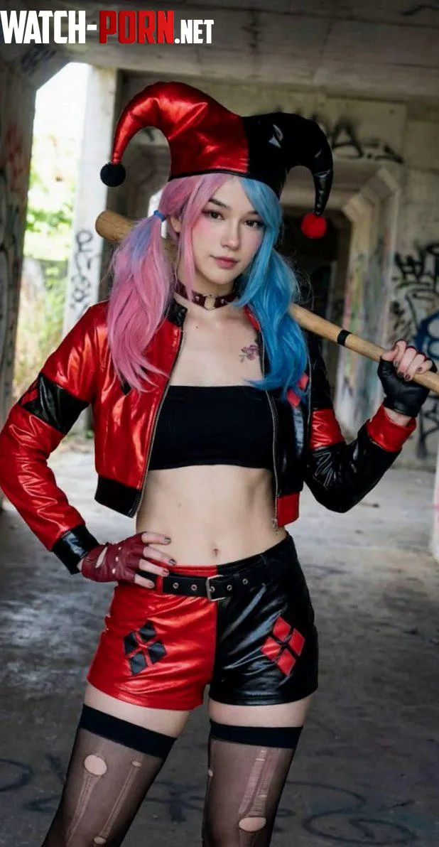 my harley quinn cosplay (luna) by evildollxx