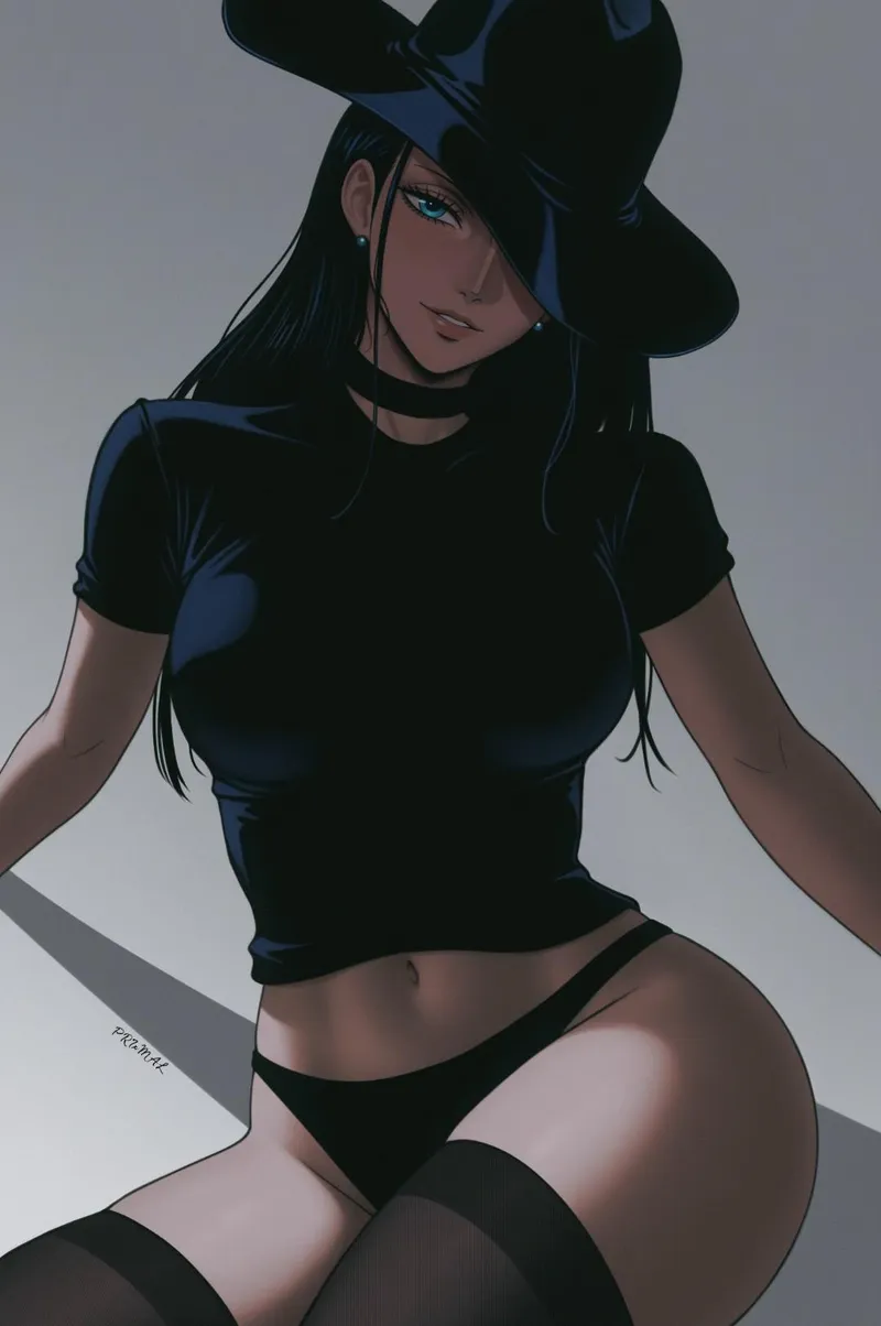 Thumbnail Unveiling Nico Robin's Allure in Stunning Artwork | Funpiece