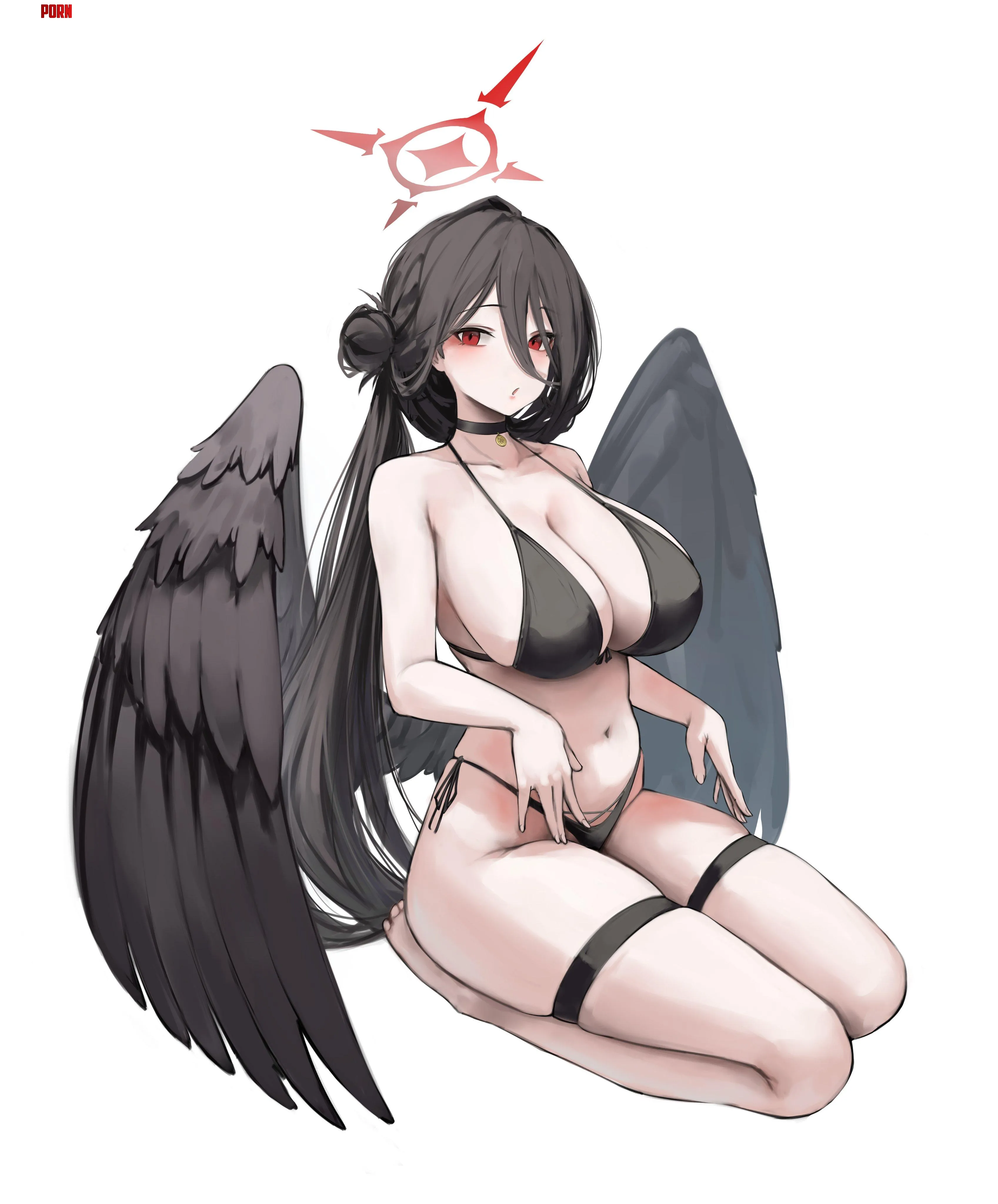 Hasumi thigh straps (brunobrun9bruno) [Blue Archive] by That-casual-guy