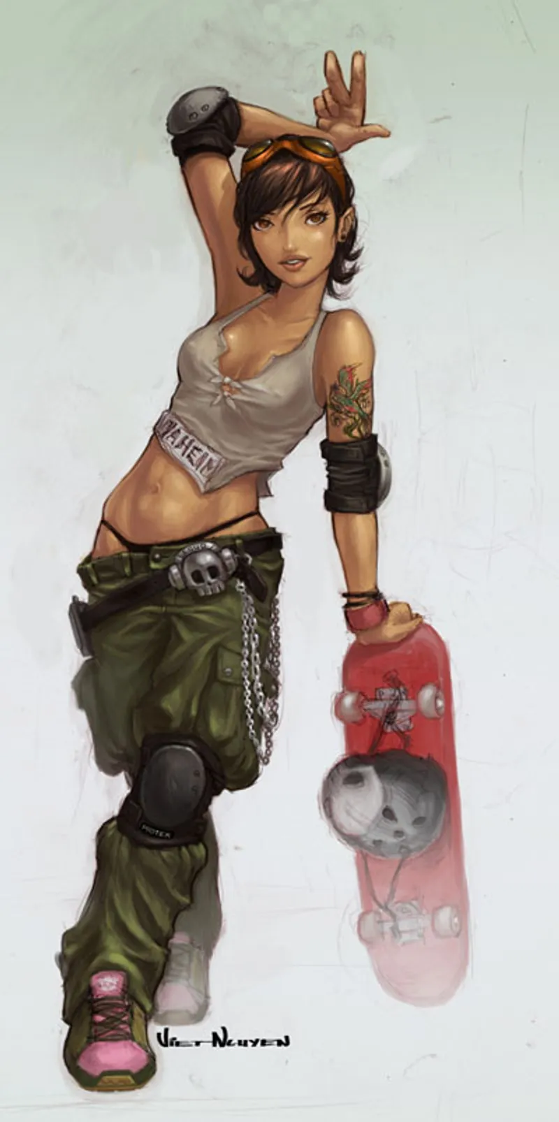 Thumbnail MartyrOfDespair's Skater Girl Original Artwork