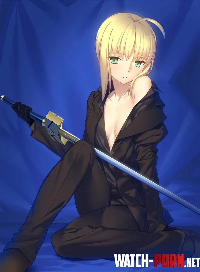 Saber [Fate] (曽我誠) by Attacking_Diarrhea