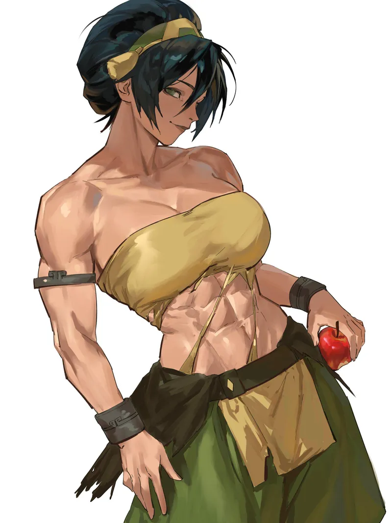 Thumbnail Toph Unveiled with Her Muscles by Enargeia | animemidriff