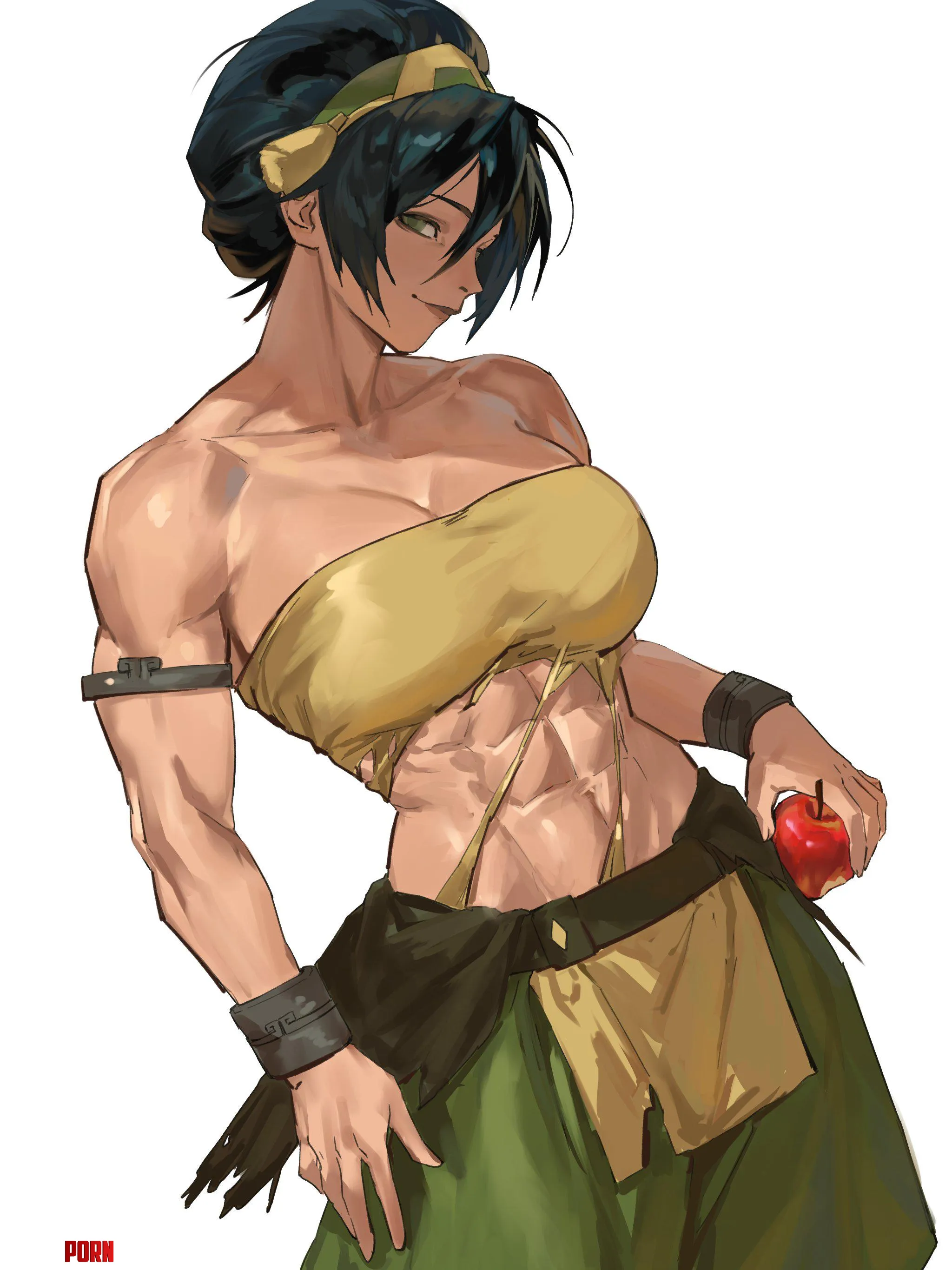 Toph and her muscles (Enargeia) by TypicalMisogynist
